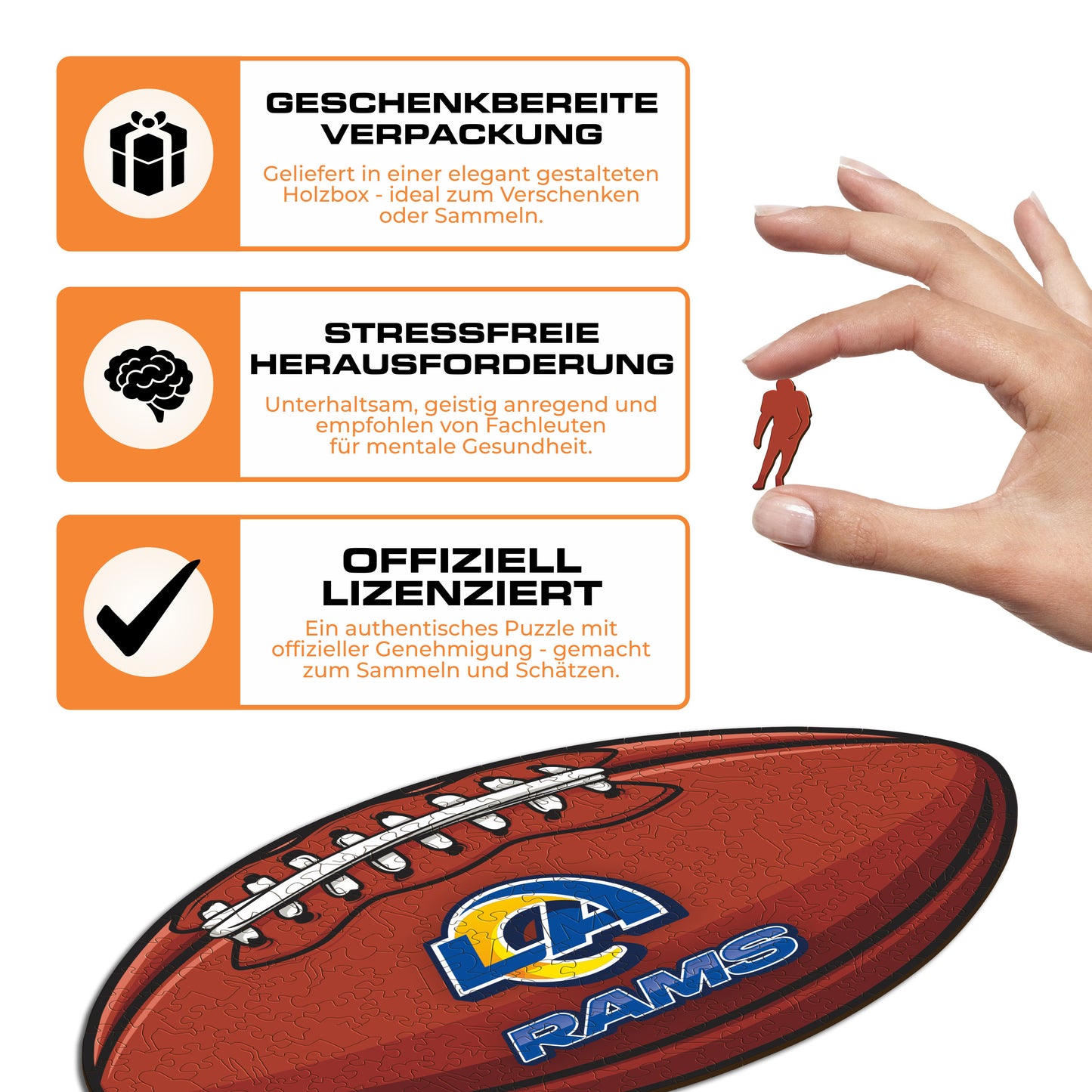 Los Angeles Rams™ Football - Holzpuzzle