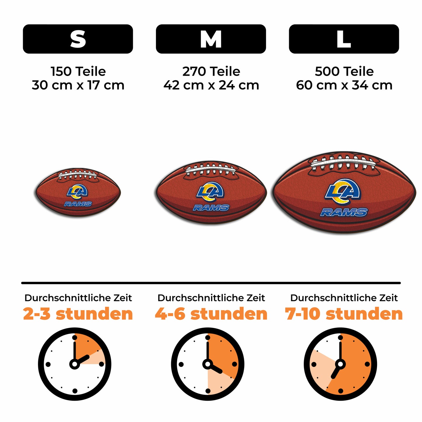 Los Angeles Rams™ Football - Holzpuzzle