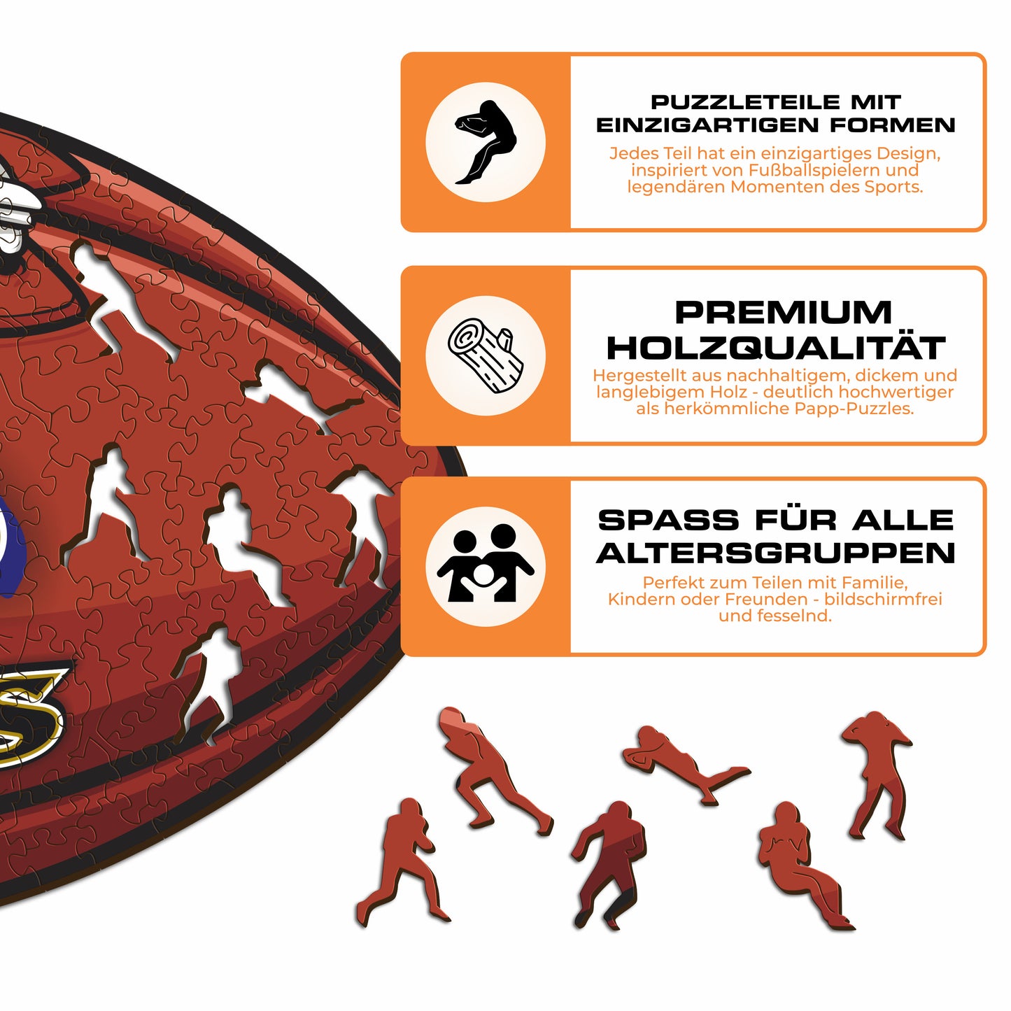 Baltimore Ravens™ Football - Holzpuzzle