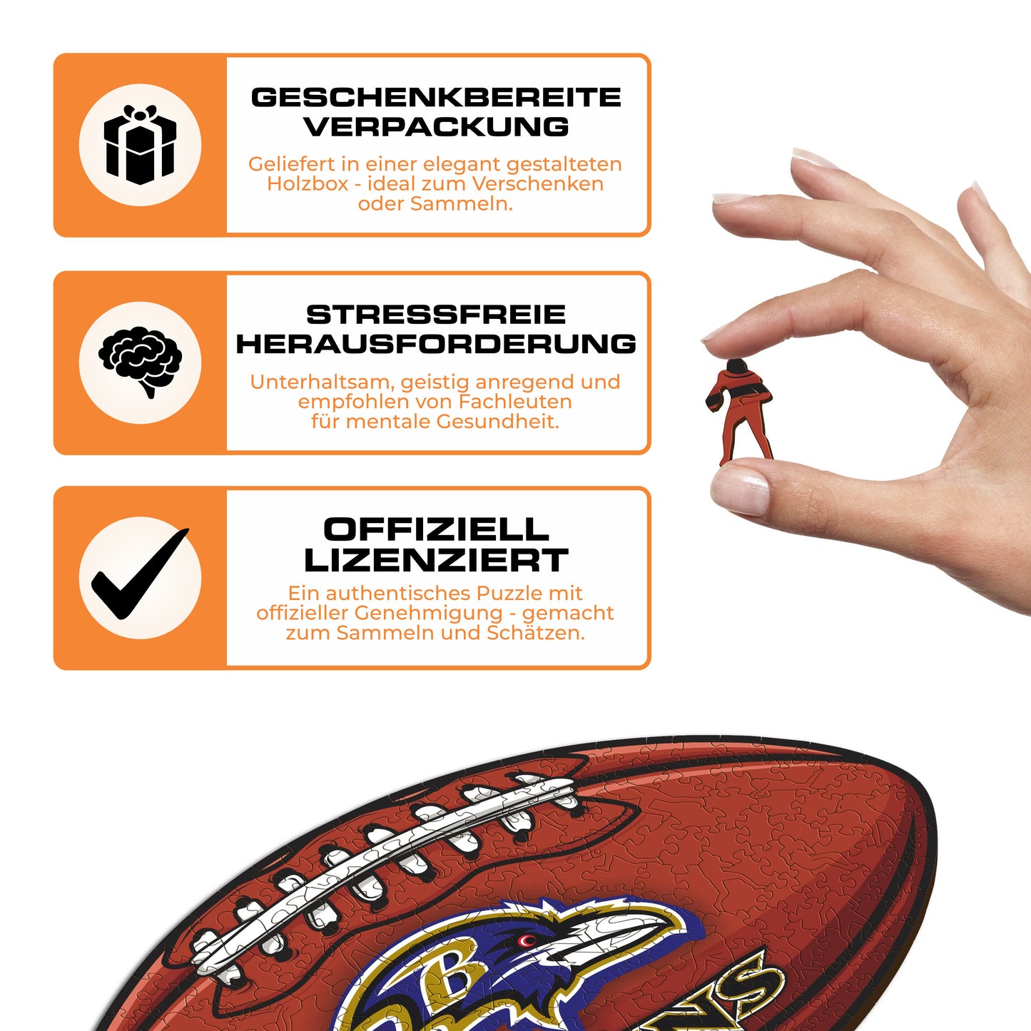 Baltimore Ravens™ Football - Holzpuzzle