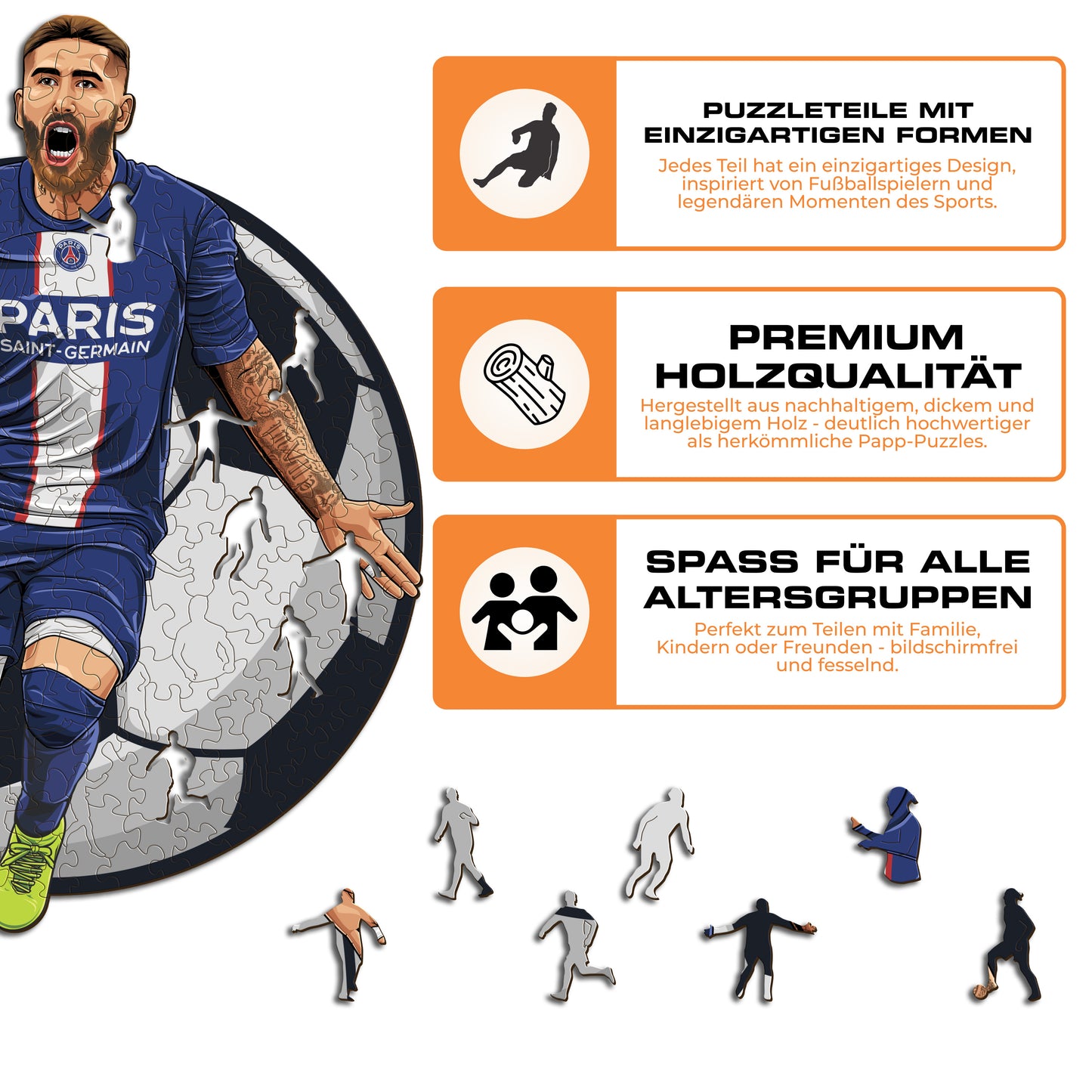 Sergio Ramos - Holzpuzzle