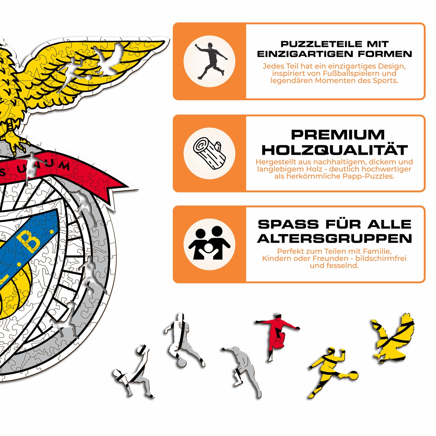 SL Benfica® Logo - Holzpuzzle
