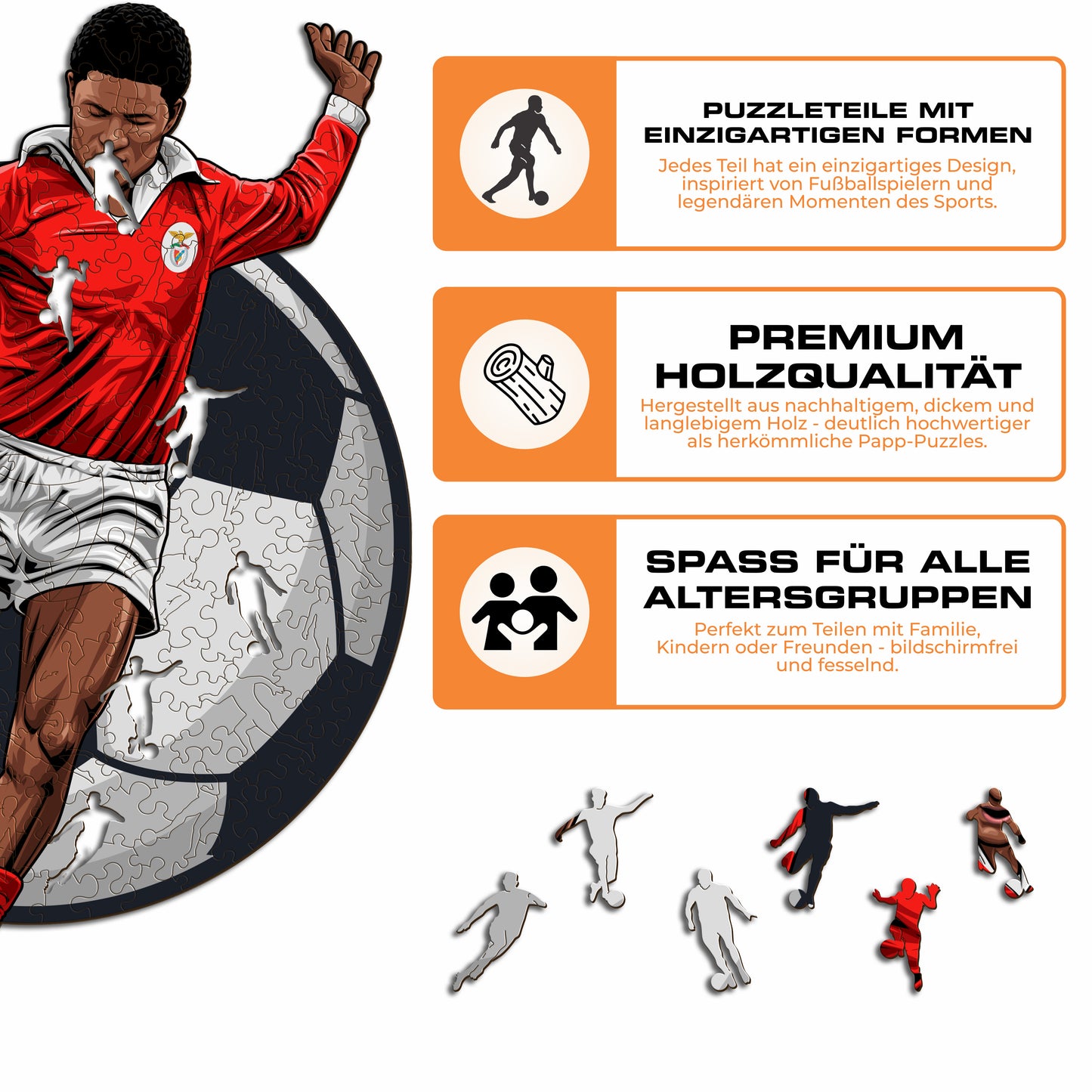 Eusébio - Holzpuzzle