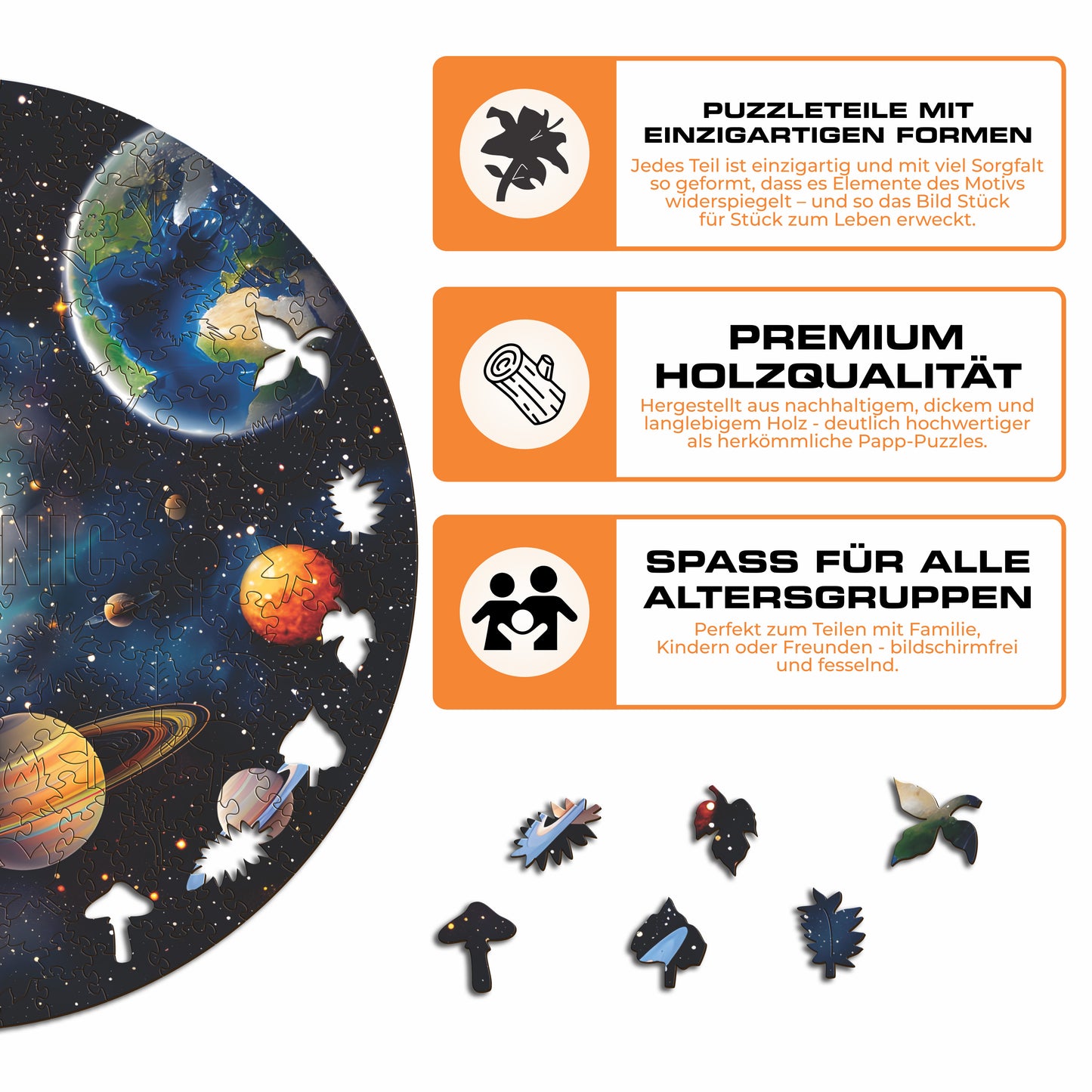 Solare Harmonie - Holzpuzzle