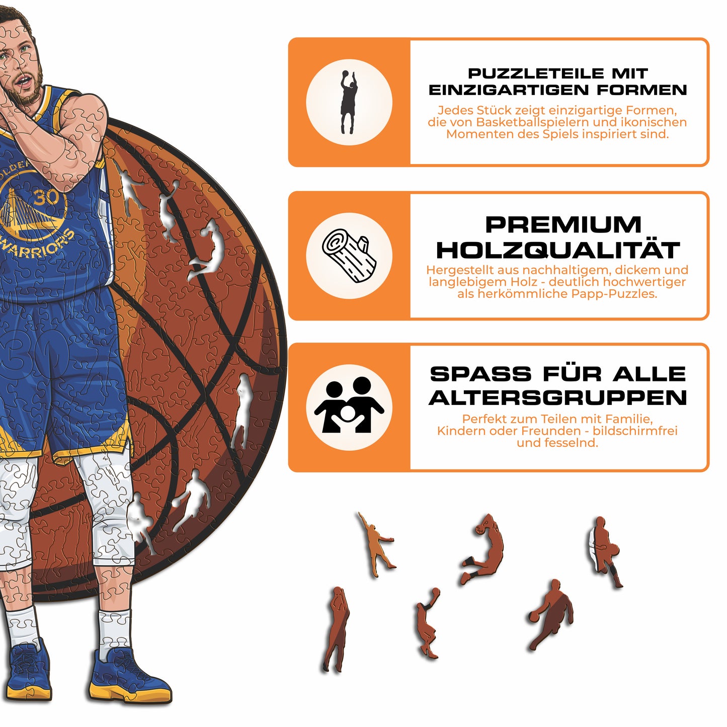 Stephen Curry - Holzpuzzle