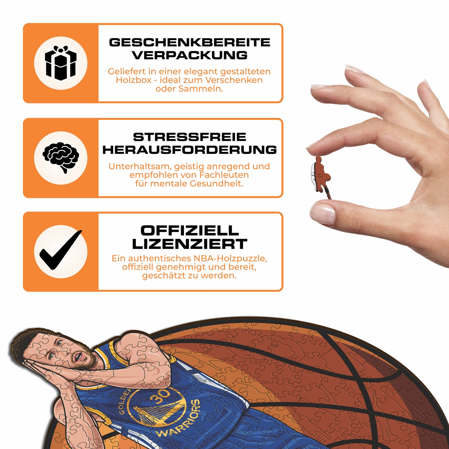 Stephen Curry - Holzpuzzle