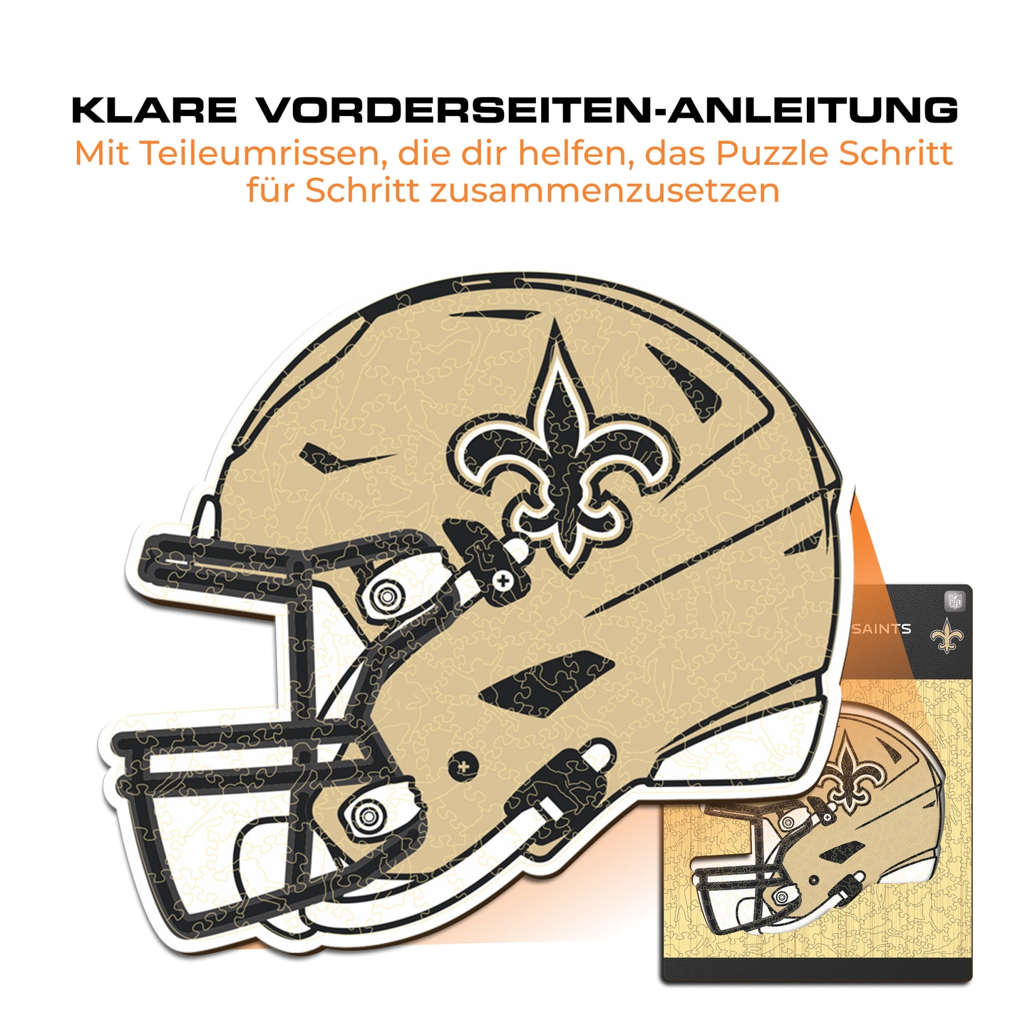 New Orleans Saints™ Helm - Holzpuzzle
