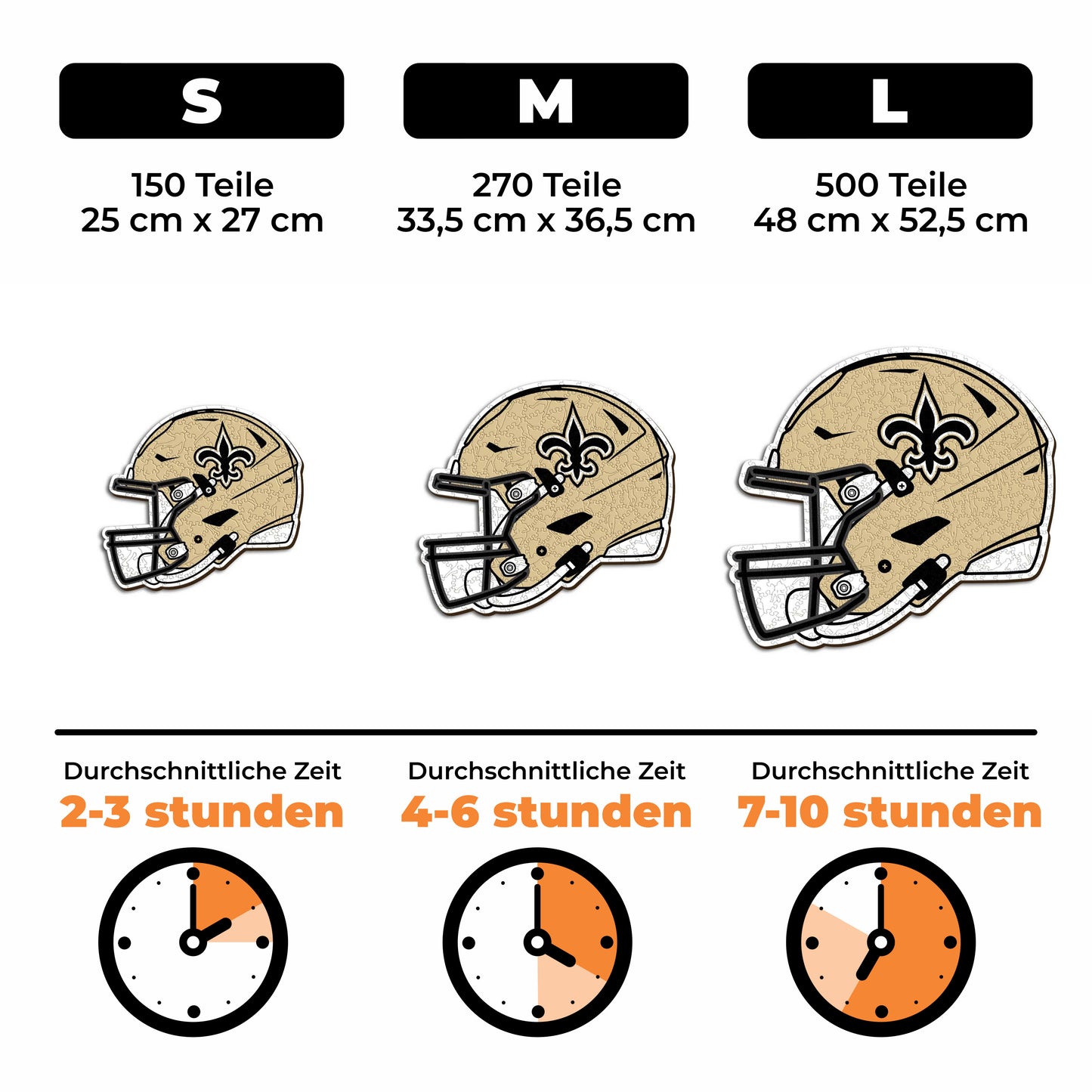 New Orleans Saints™ Helm - Holzpuzzle