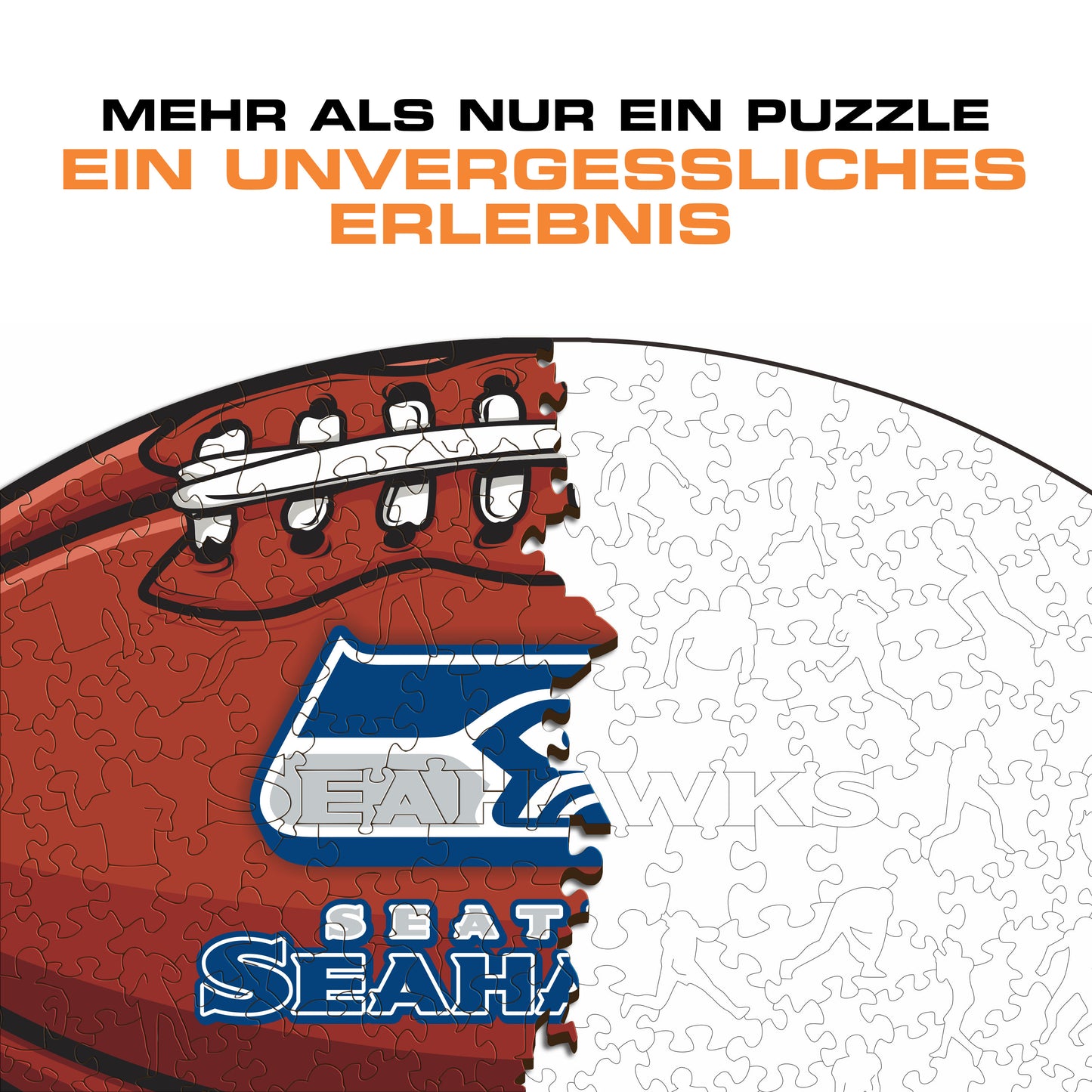 Seattle Seahawks™ Football - Holzpuzzle
