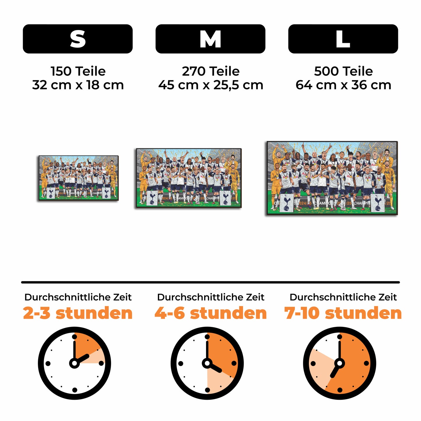 Tottenham Hotspur FC® 2024/25 Team Europa-League-Sieger – Holzpuzzle