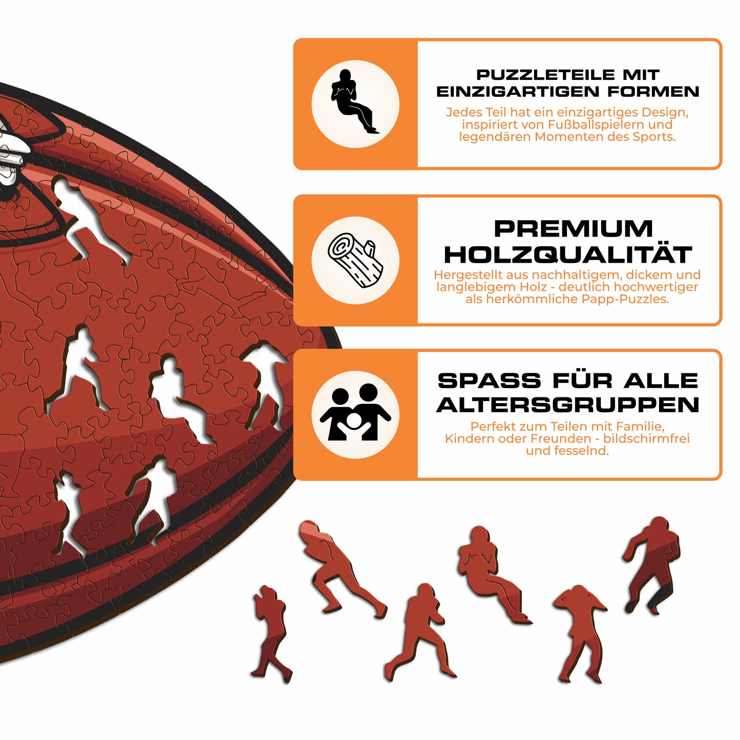 Houston Texans™ Football - Holzpuzzle