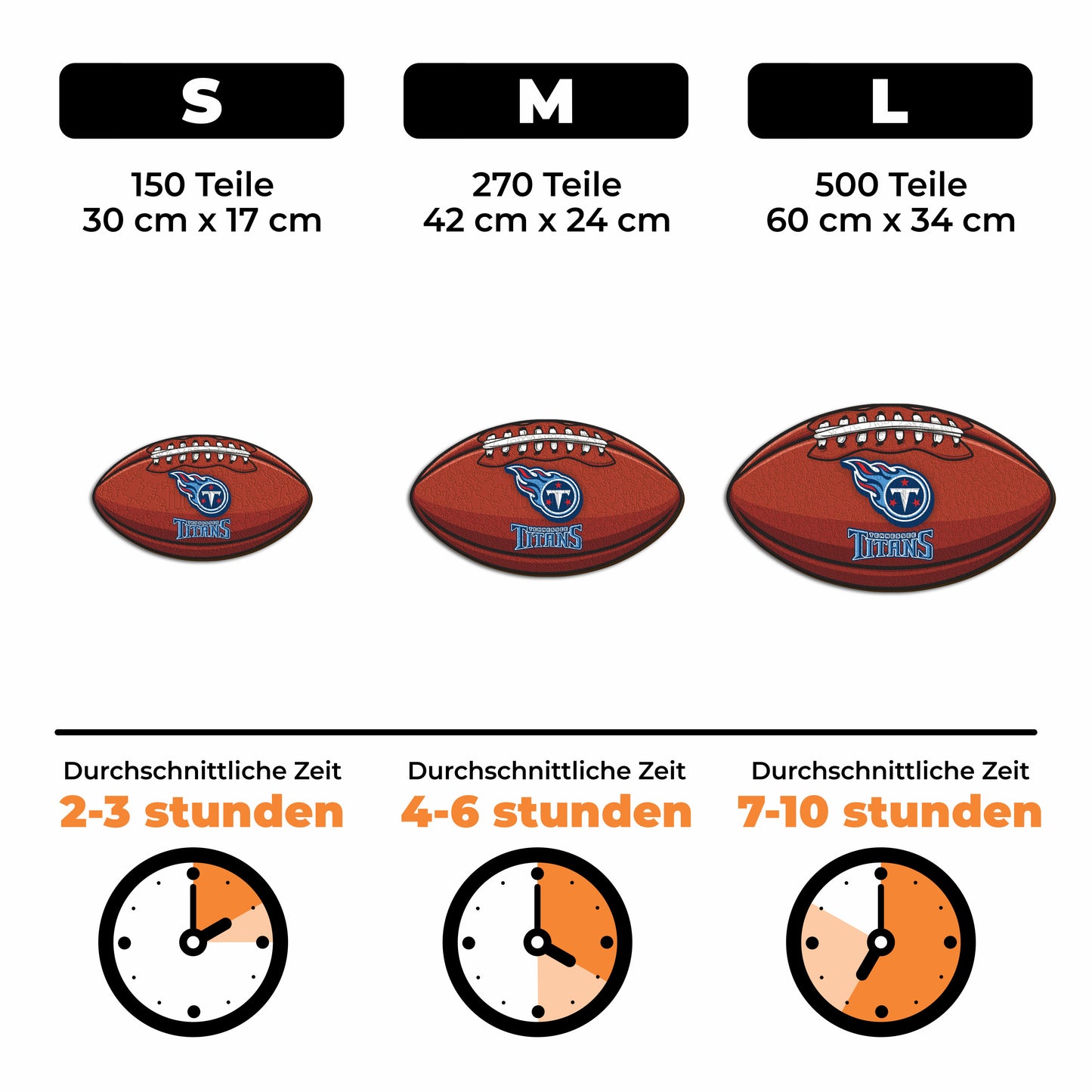 Tennessee Titans™ Football - Holzpuzzle