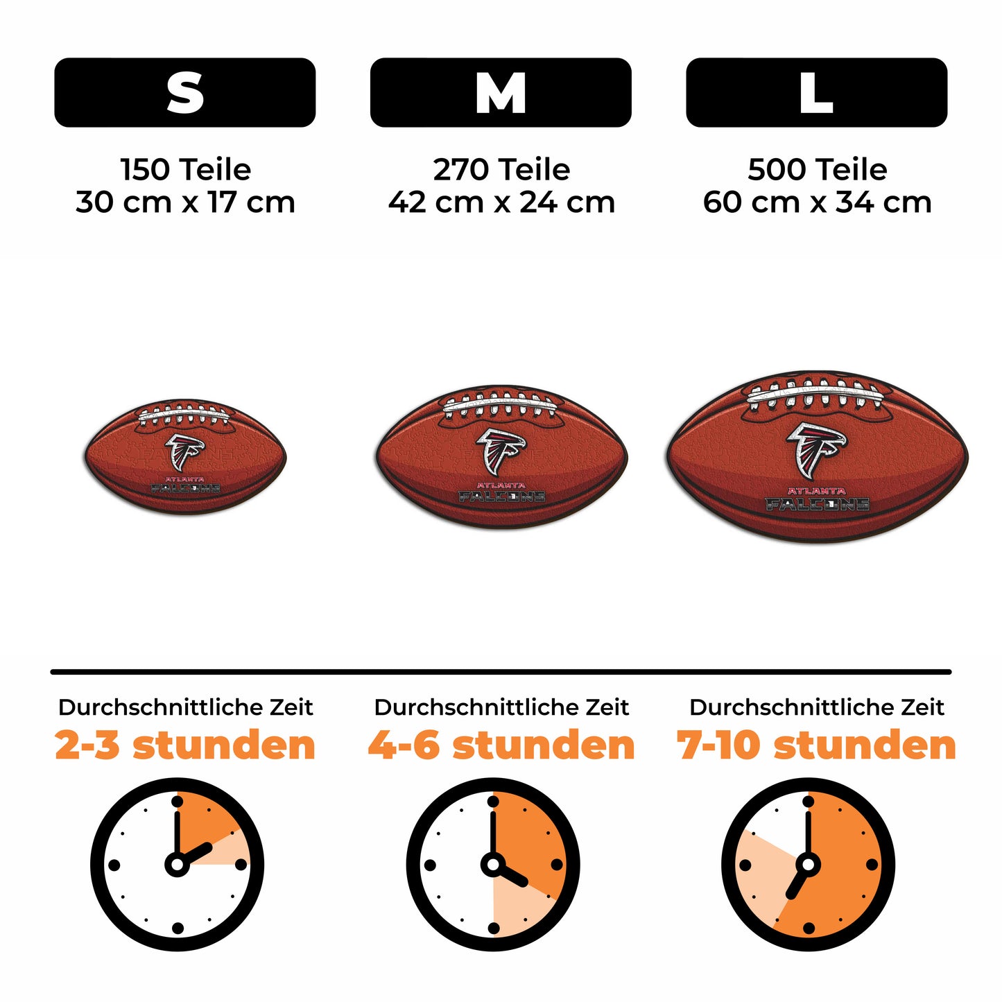 Atlanta Falcons™ Football - Holzpuzzle