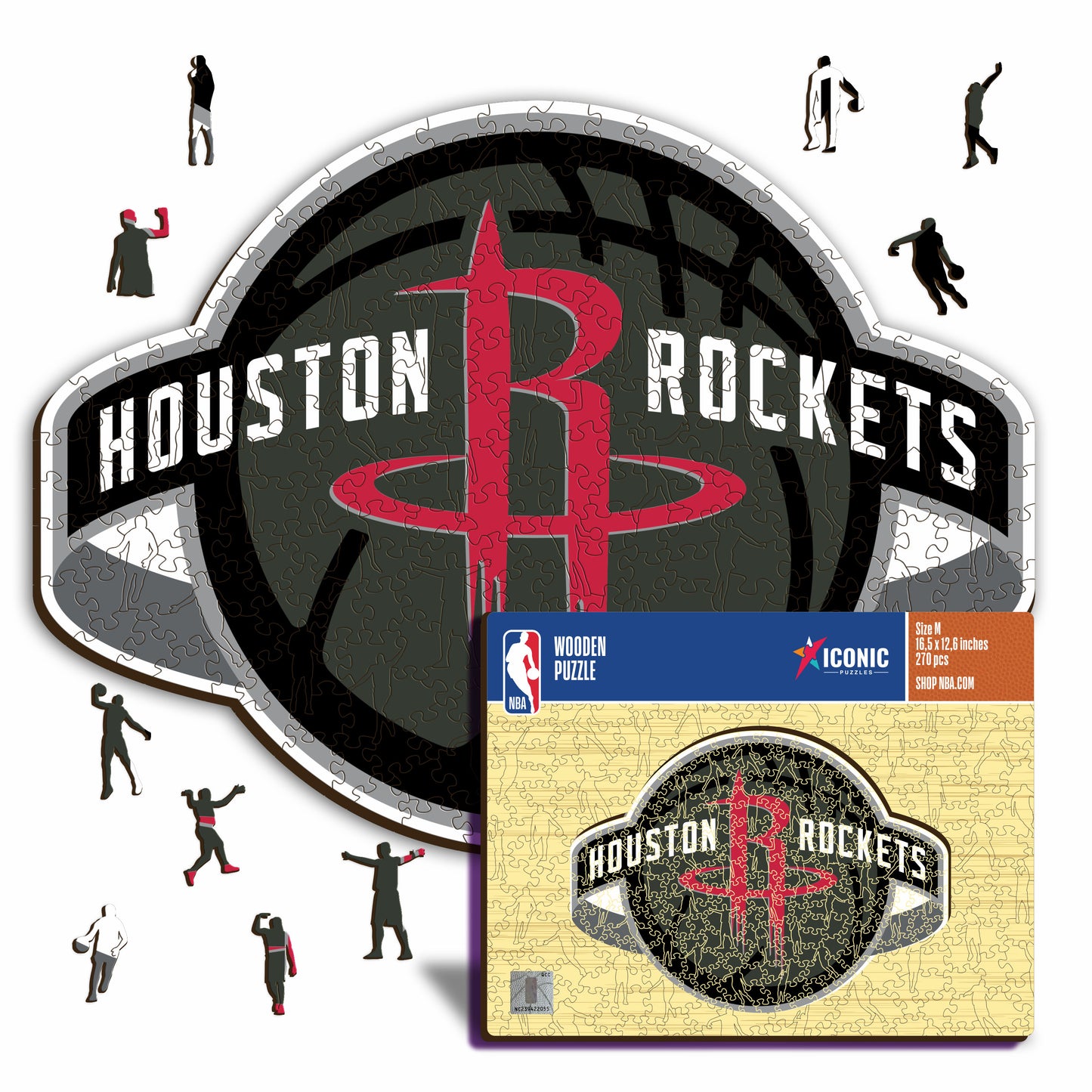 Houston Rockets™ Logo - Holzpuzzle