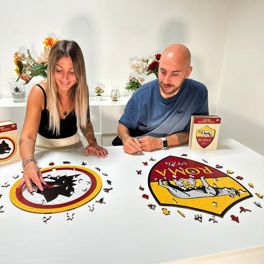 AS Roma® Logo Lupetto - Holzpuzzle