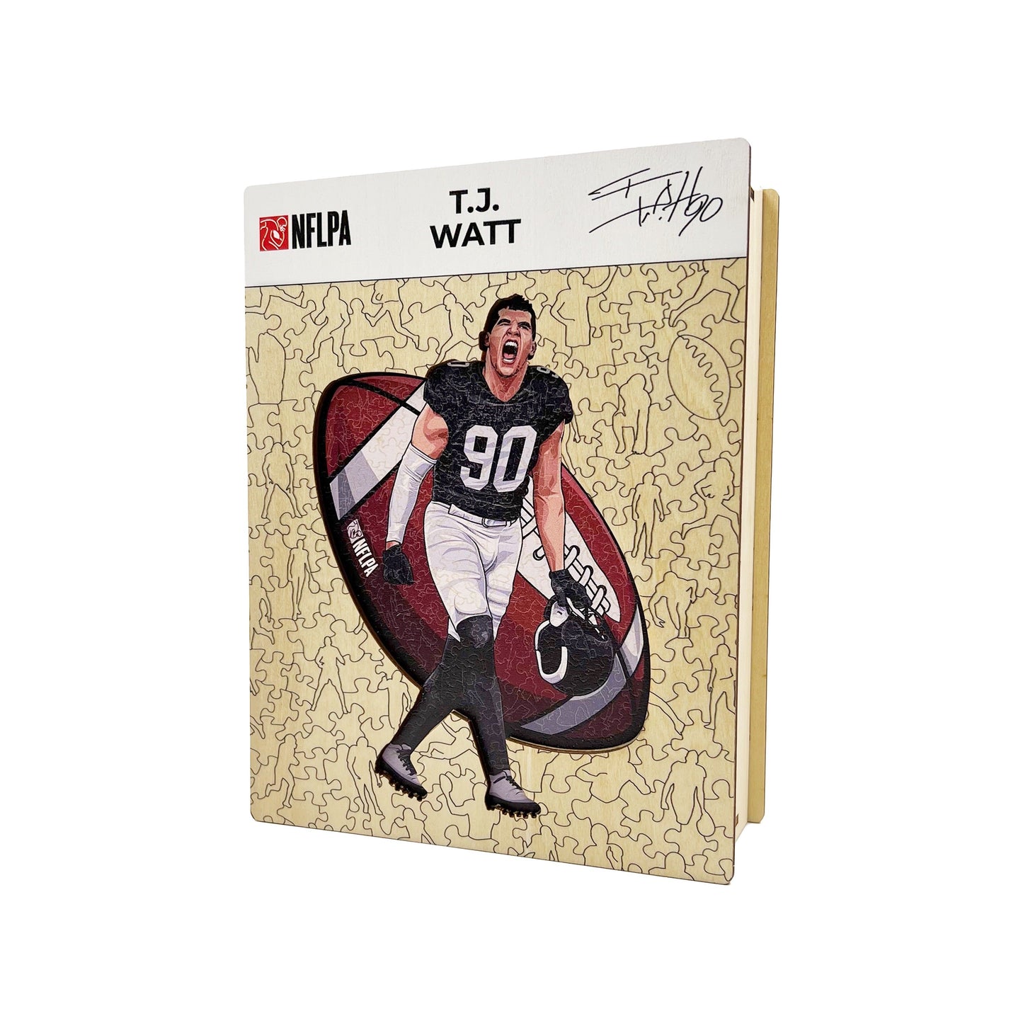 T.J. Watt - Holzpuzzle