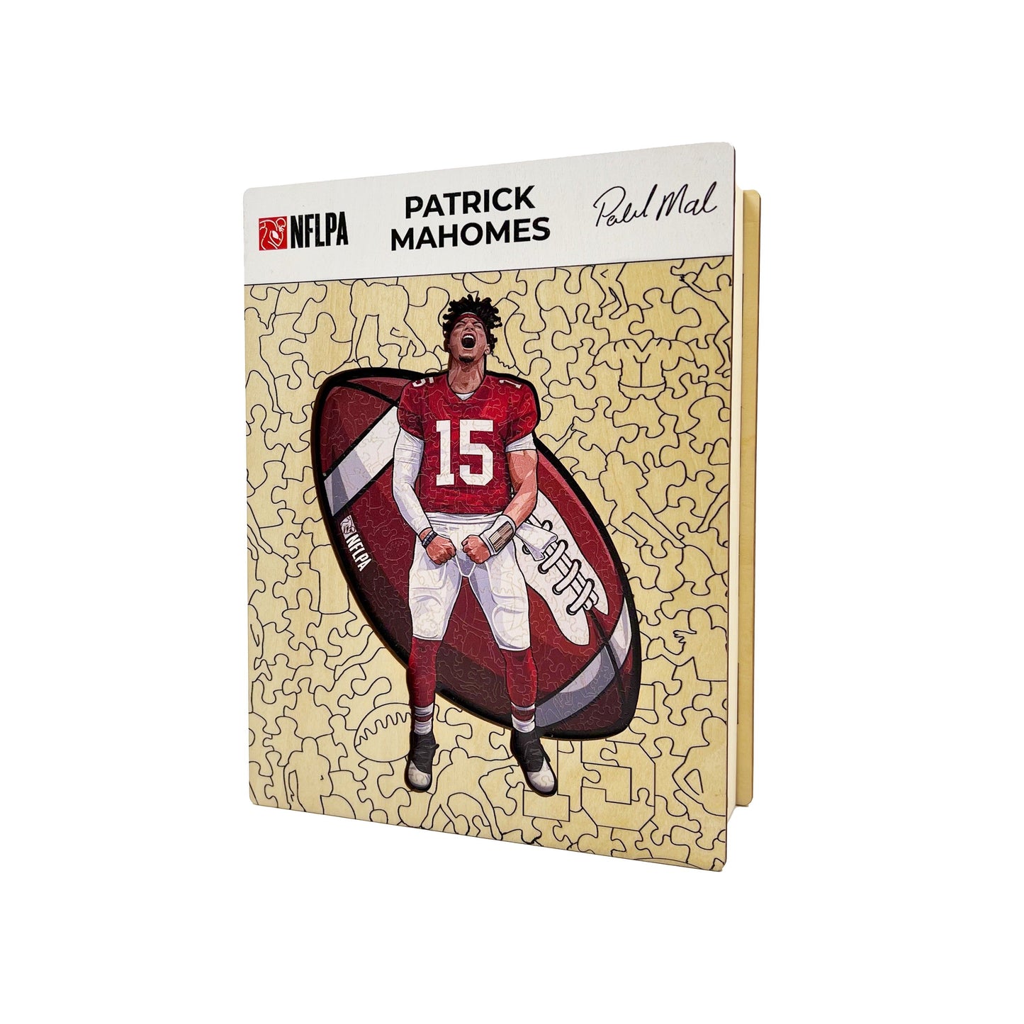 Patrick Mahomes - Holzpuzzle