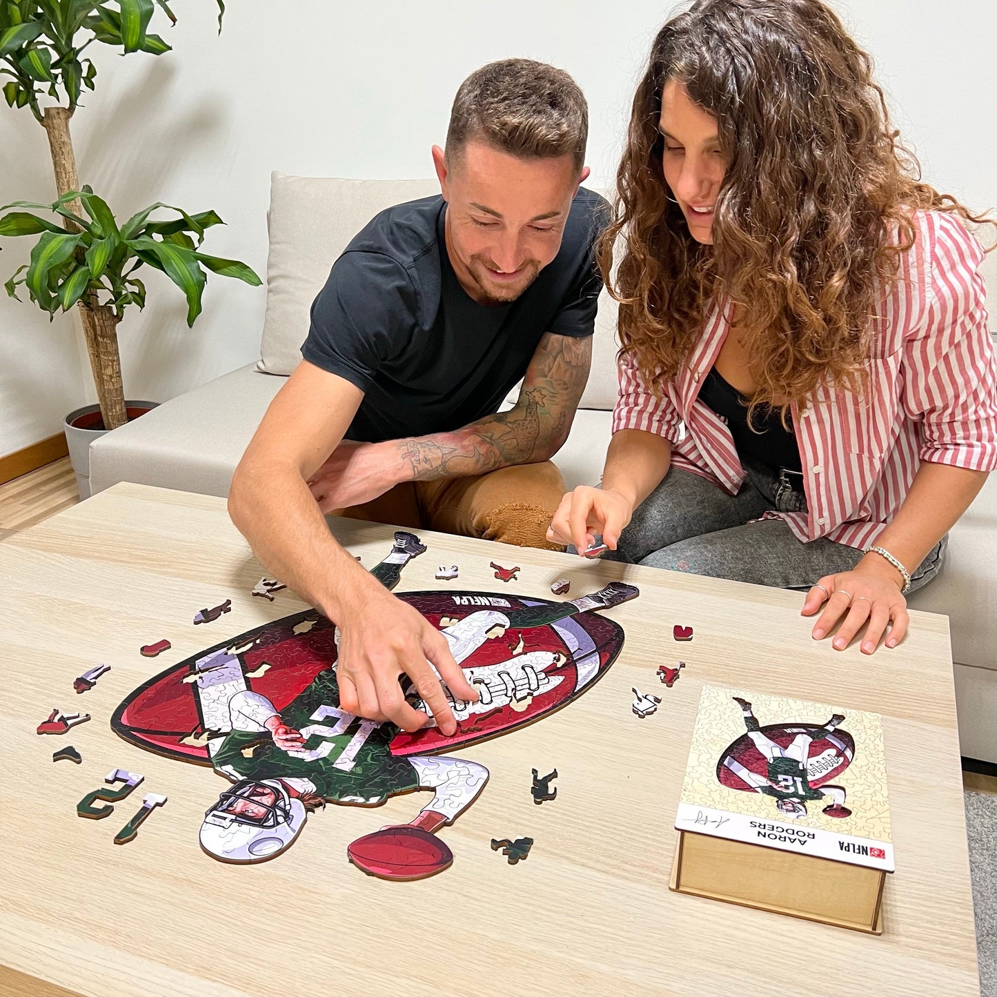 Aaron Rodgers (Packers) - Holzpuzzle