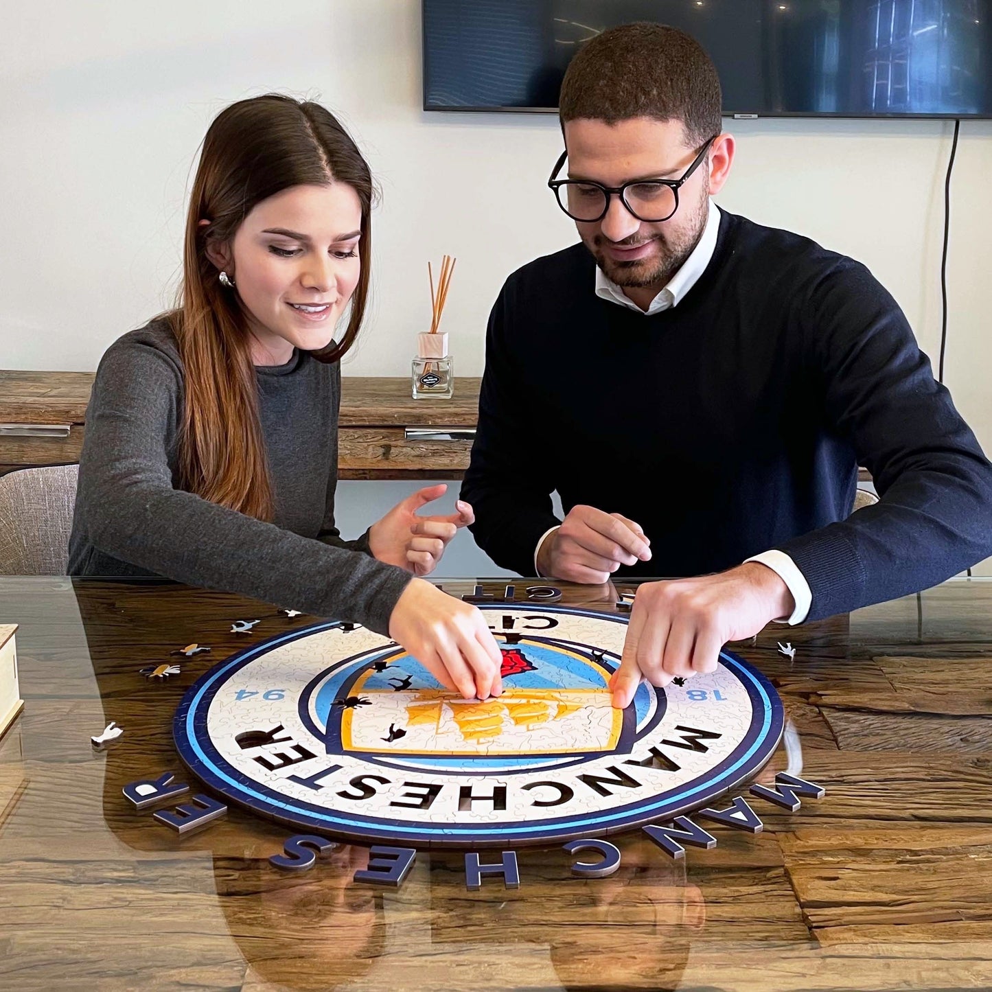 Manchester City FC® Logo - Holzpuzzle