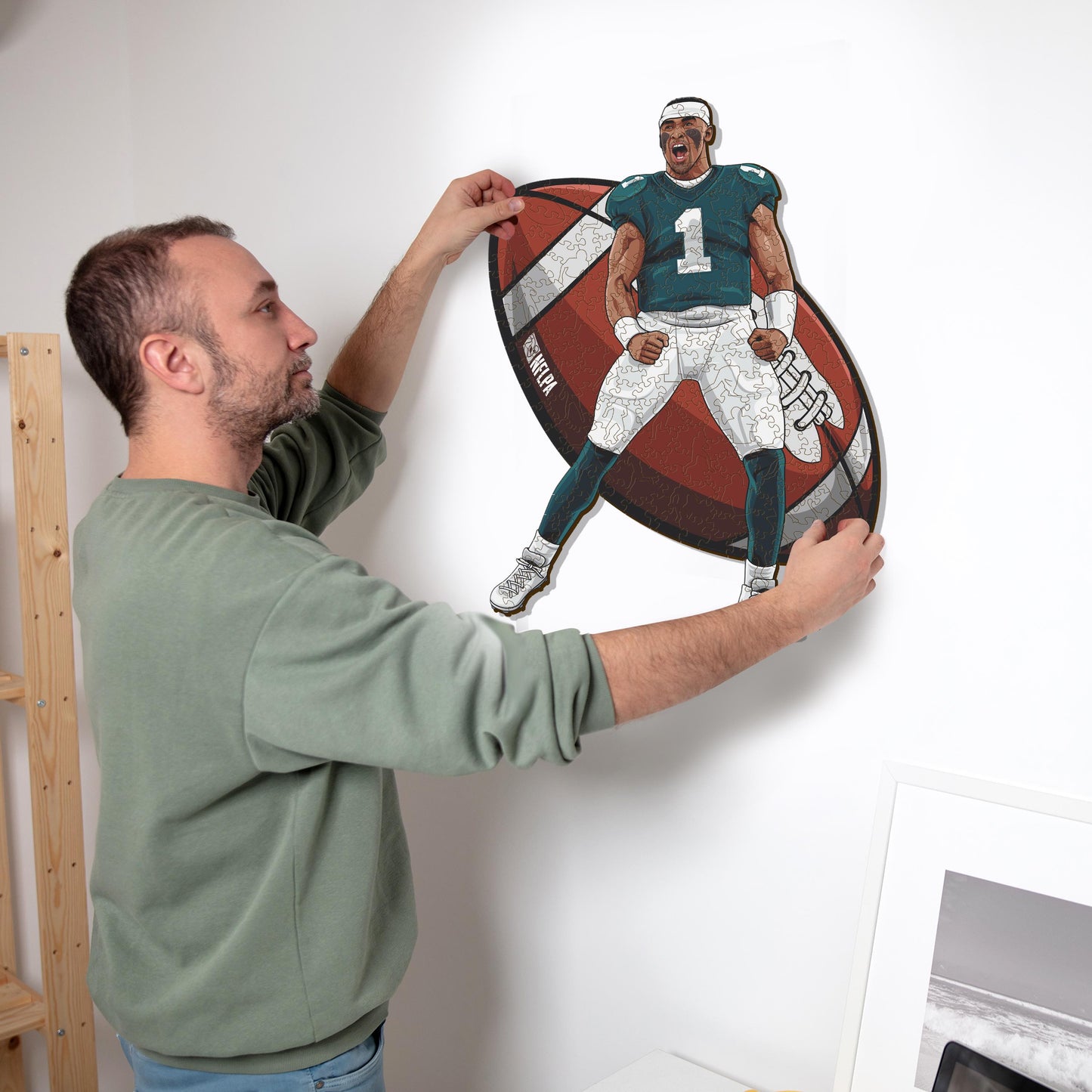 Jalen Hurts - Holzpuzzle