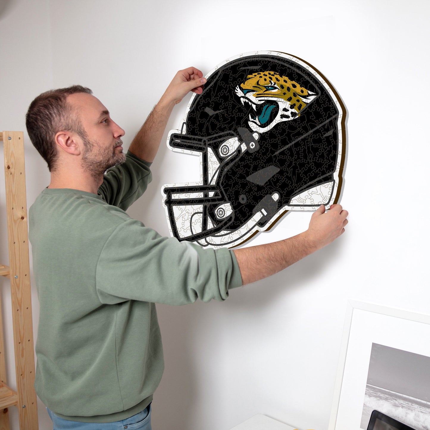 Jacksonville Jaguars™ Helm - Holzpuzzle