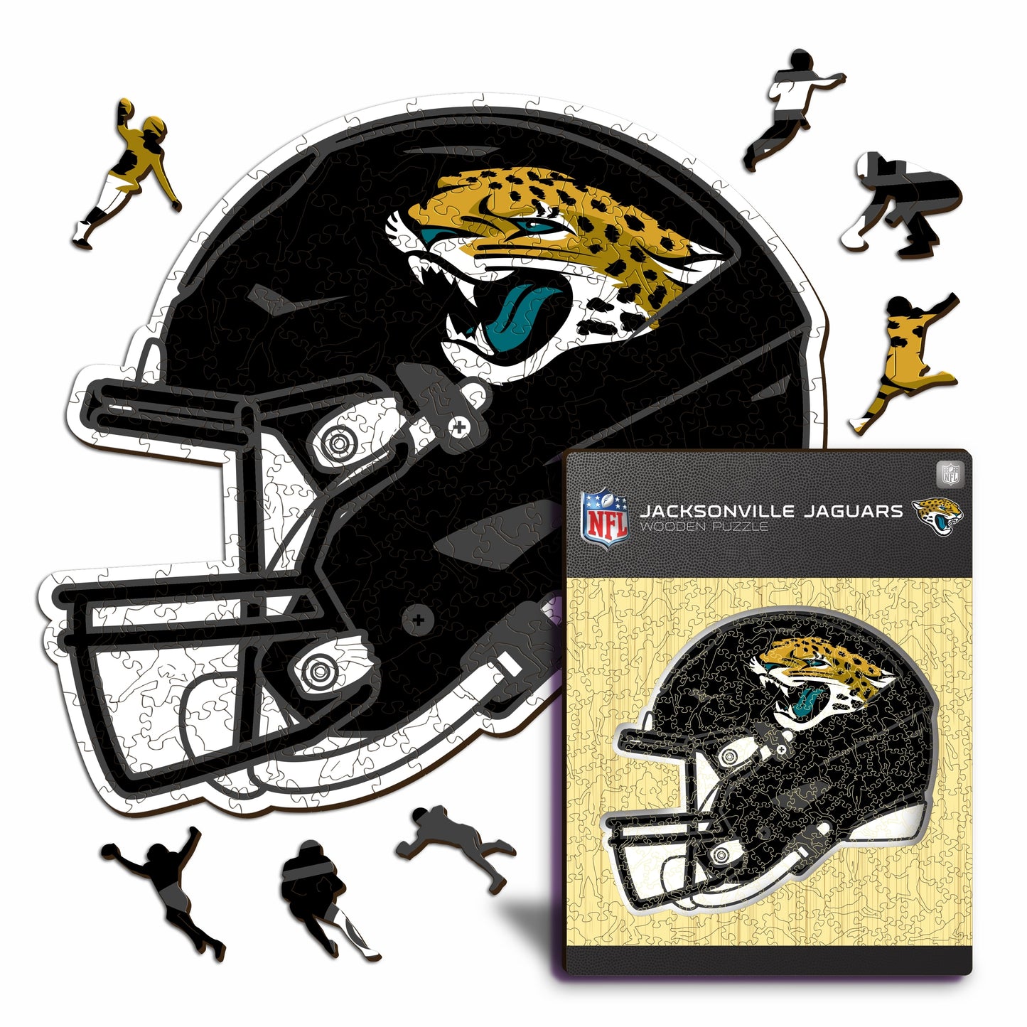 Jacksonville Jaguars™ Helm - Holzpuzzle