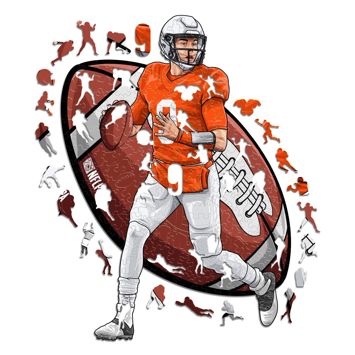 Joe Burrow - Holzpuzzle