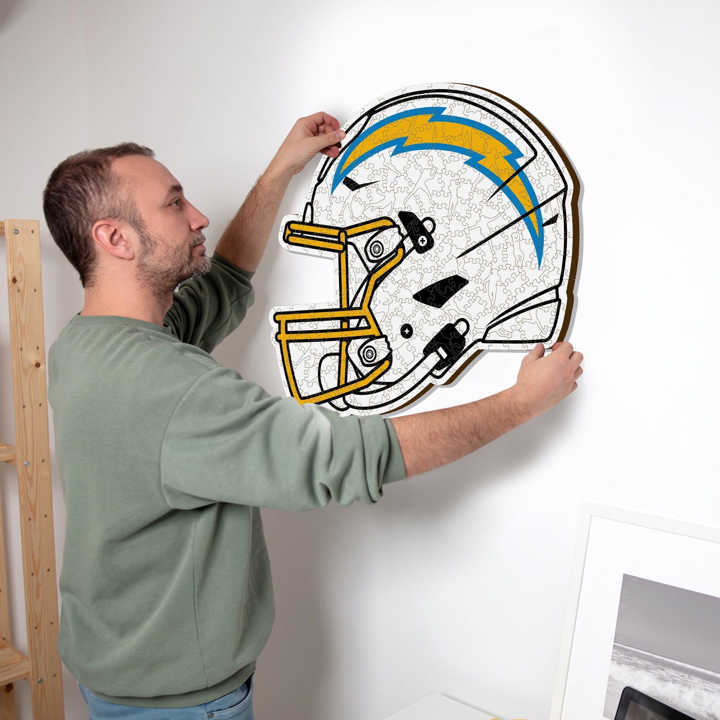 Los Angeles Chargers™ Helm - Holzpuzzle