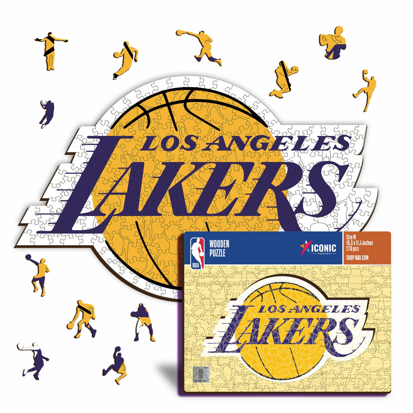Los Angeles Lakers™ Logo - Holzpuzzle