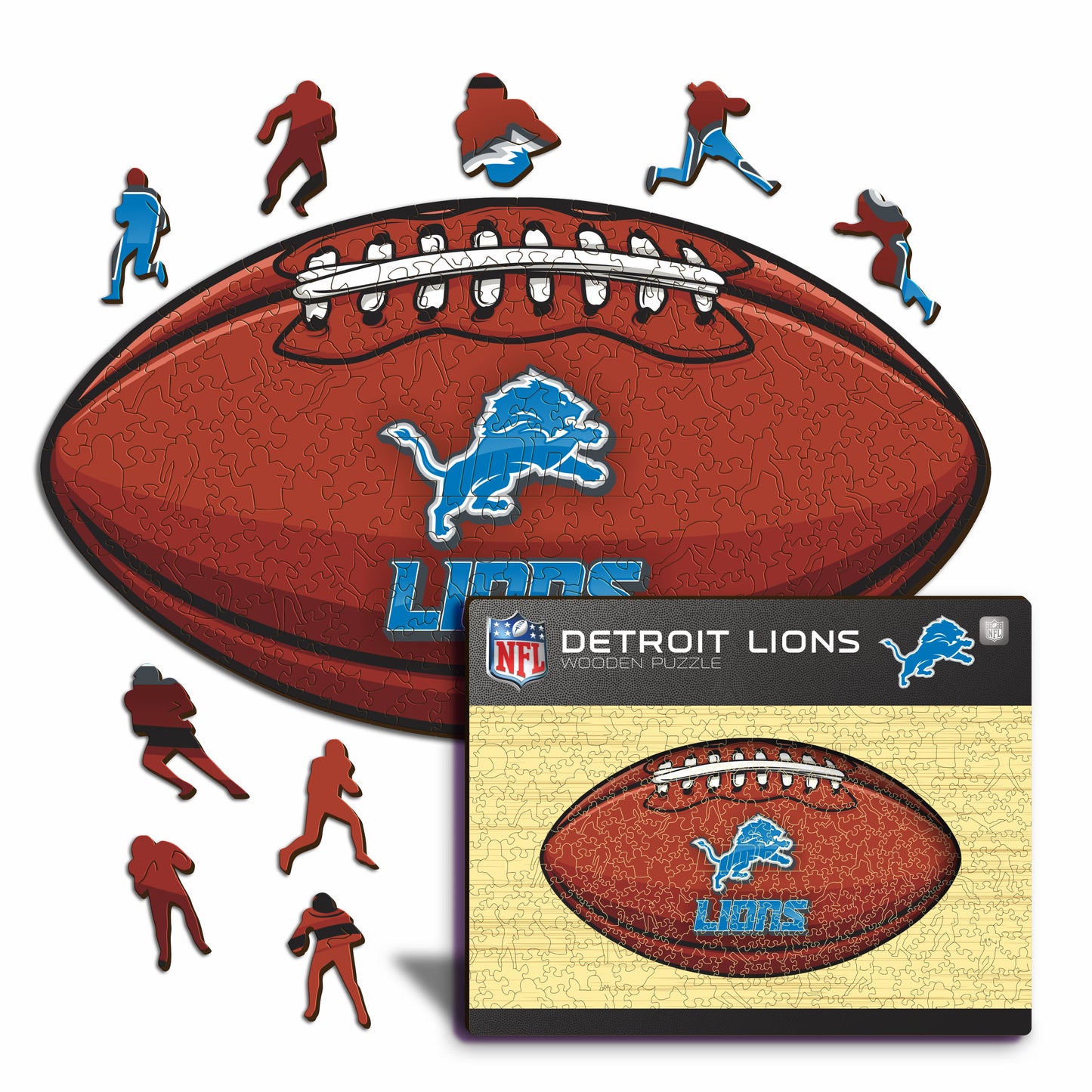 Detroit Lions™ Football - Holzpuzzle