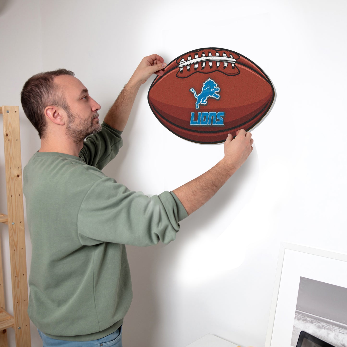 Detroit Lions™ Football - Holzpuzzle