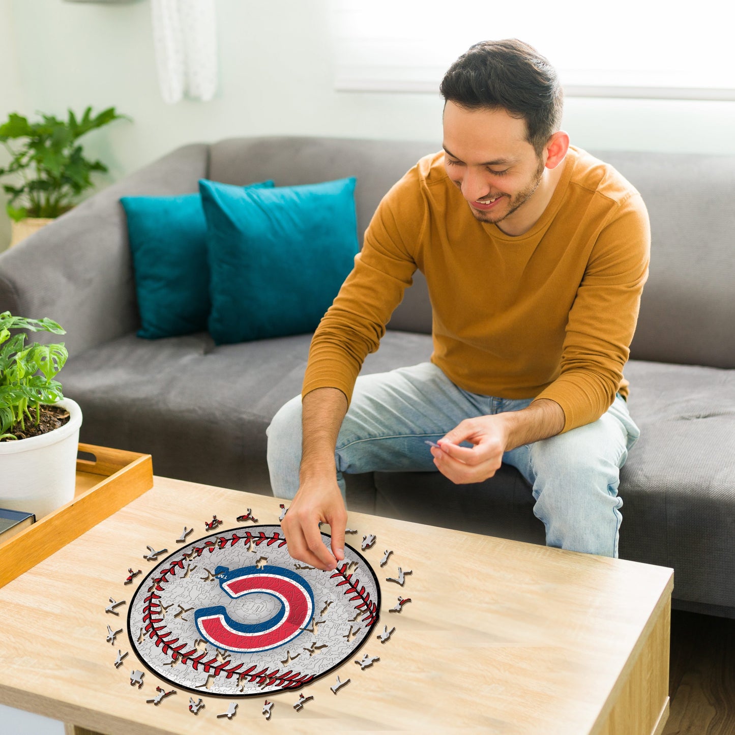 Chicago Cubs™ Baseball - Holzpuzzle