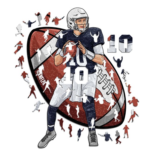 Mac Jones - Holzpuzzle