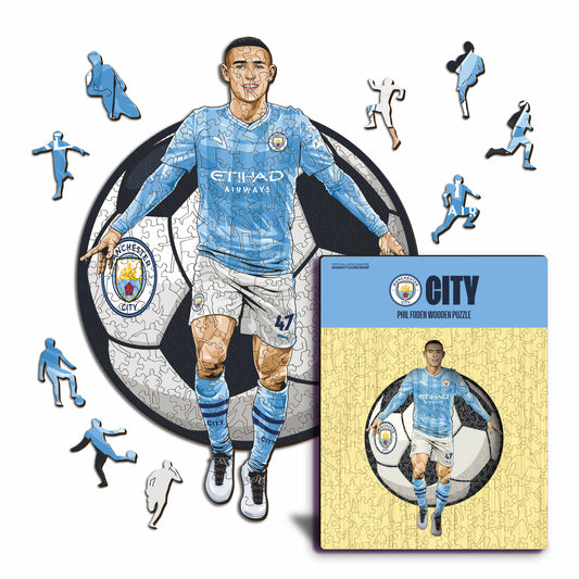 Phil Foden - Holzpuzzle