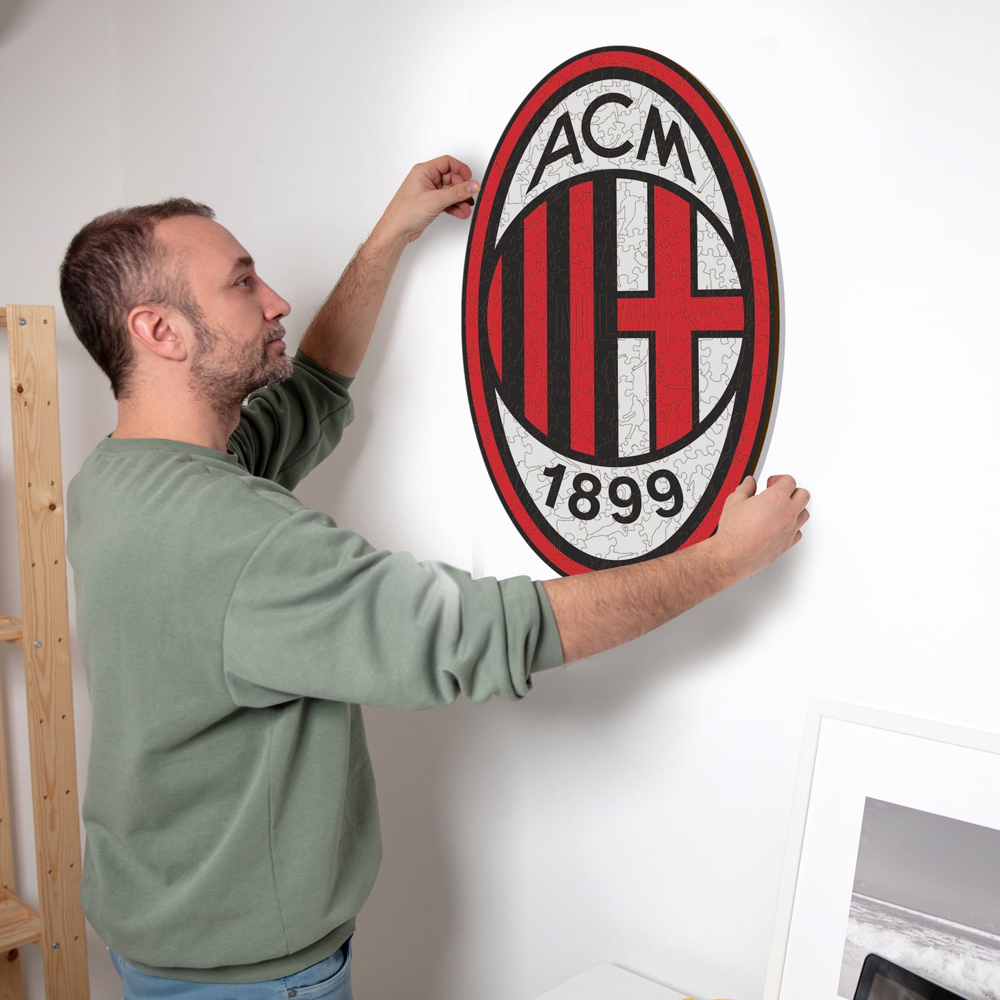 AC Milan® Logo - Holzpuzzle