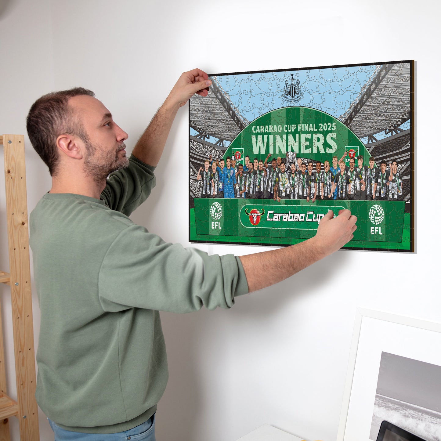 Newcastle United FC® Carabao-Cup 2024/25 Sieger – Holzpuzzle