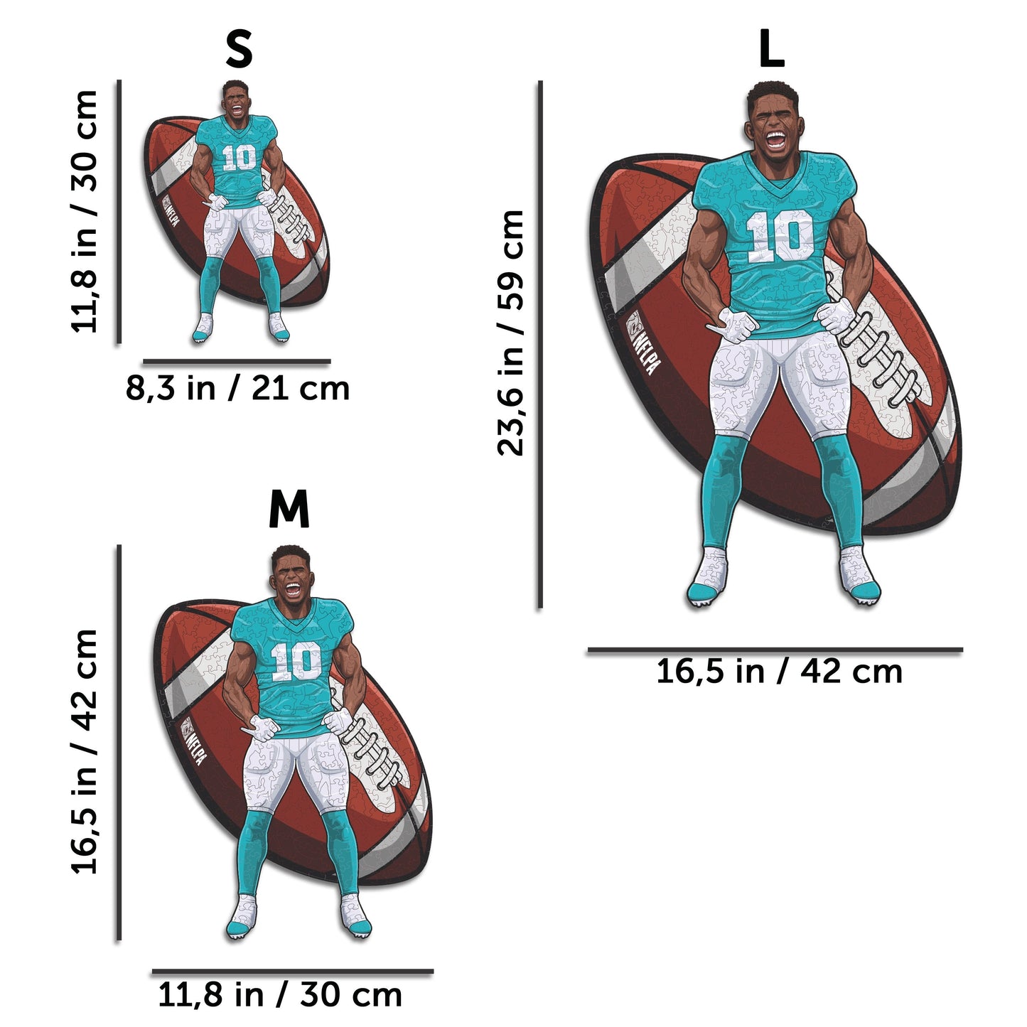 Tyreek Hill - Holzpuzzle