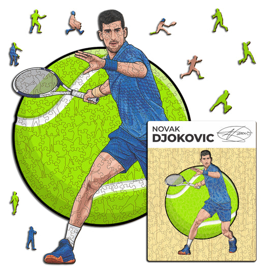Novak Djokovic - Holzpuzzle