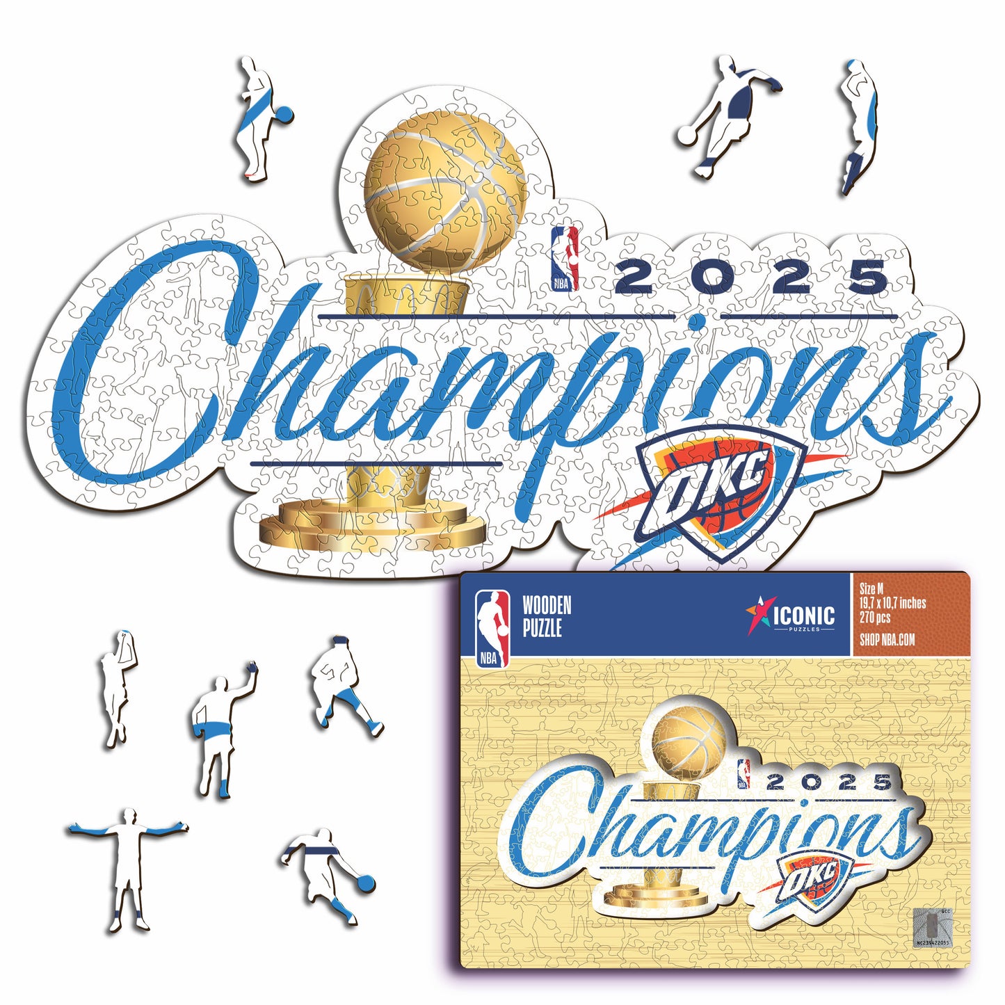 Oklahoma City Thunder™ 2025 NBA Champions - Holzpuzzle