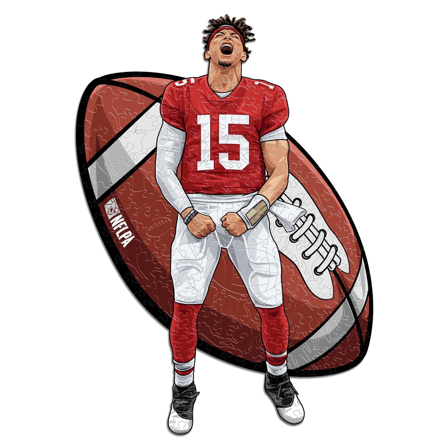 Patrick Mahomes - Holzpuzzle