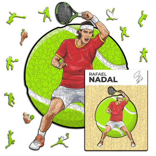 Rafael Nadal - Holzpuzzle