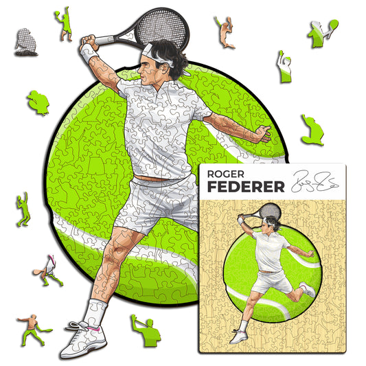 Roger Federer - Holzpuzzle