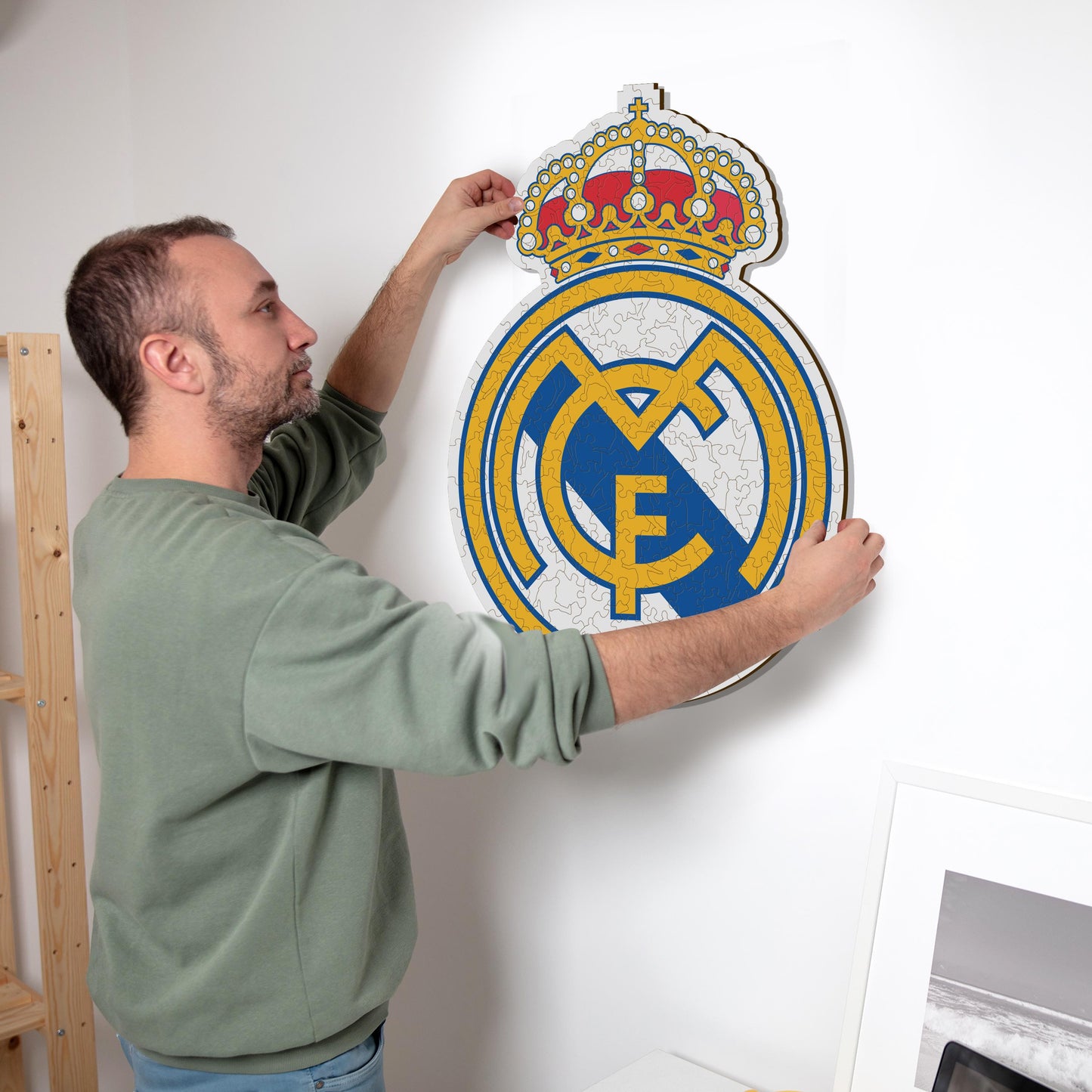 Real Madrid CF® Logo - Holzpuzzle