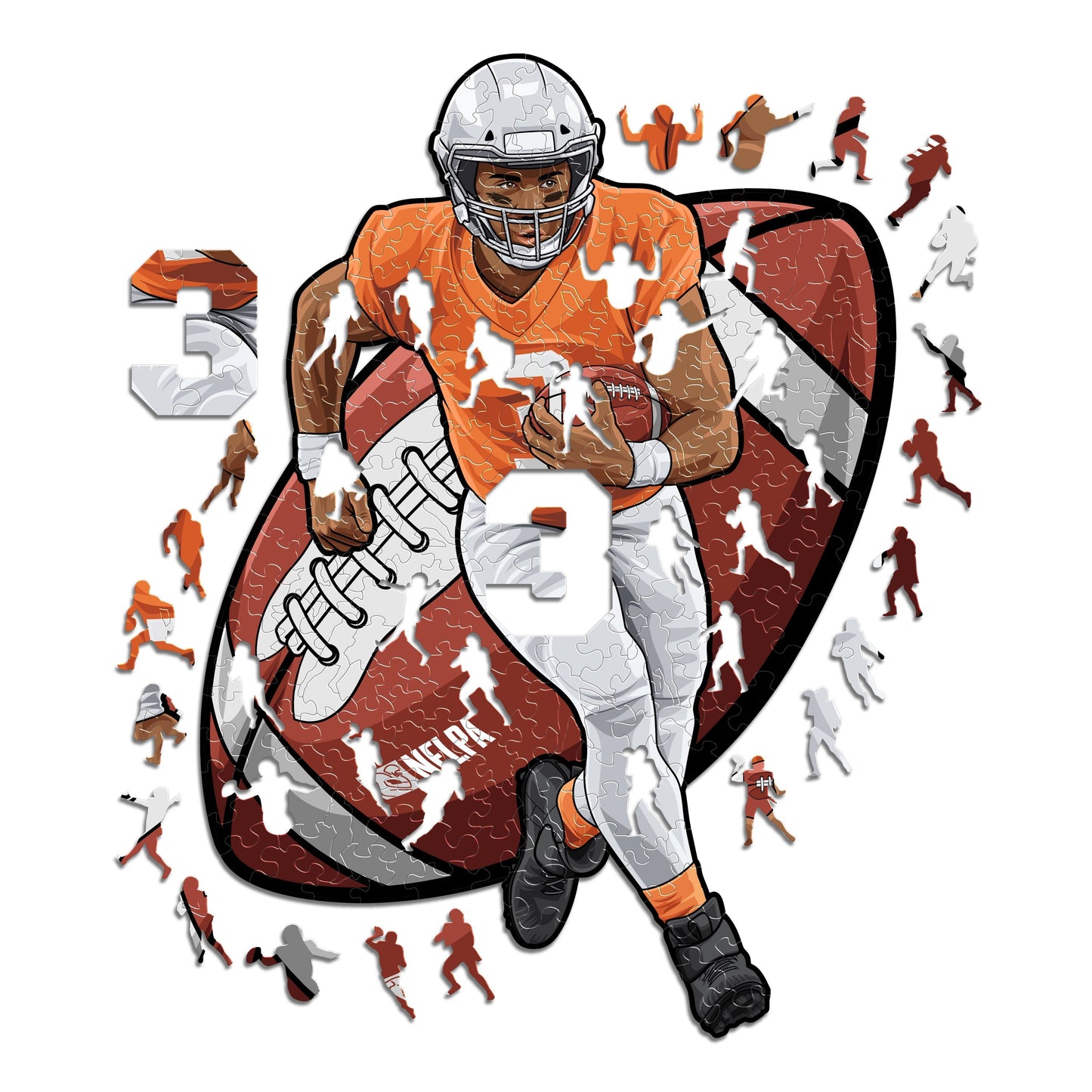 Russell Wilson - Holzpuzzle