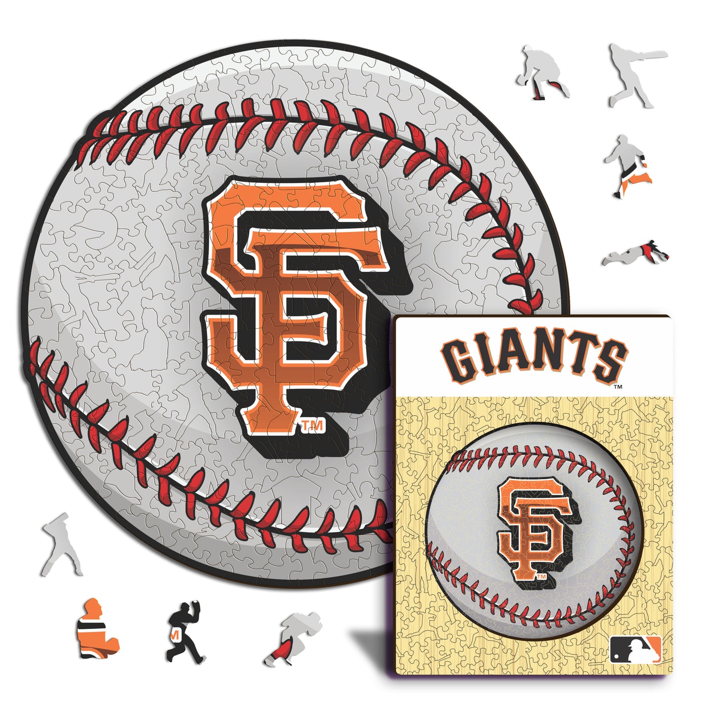 San Francisco Giants™ Baseball - Holzpuzzle