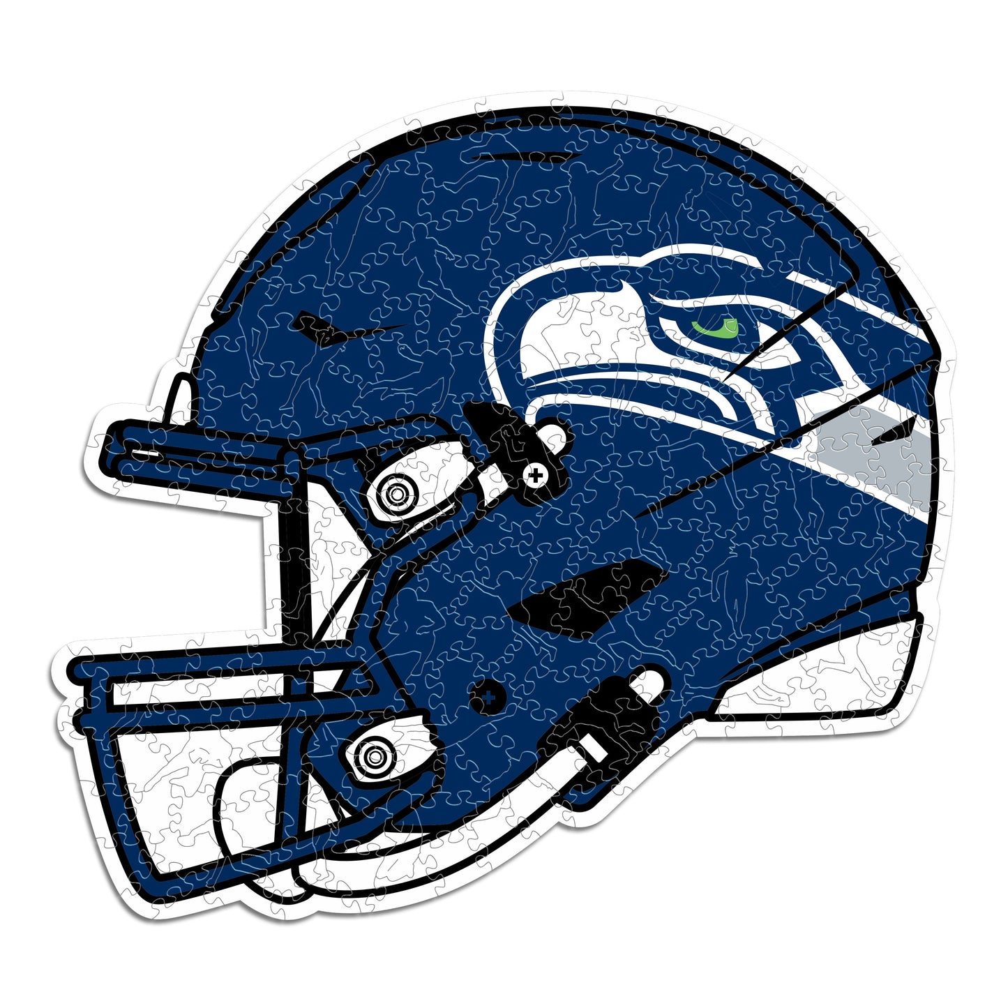 Seattle Seahawks™ Helm - Holzpuzzle