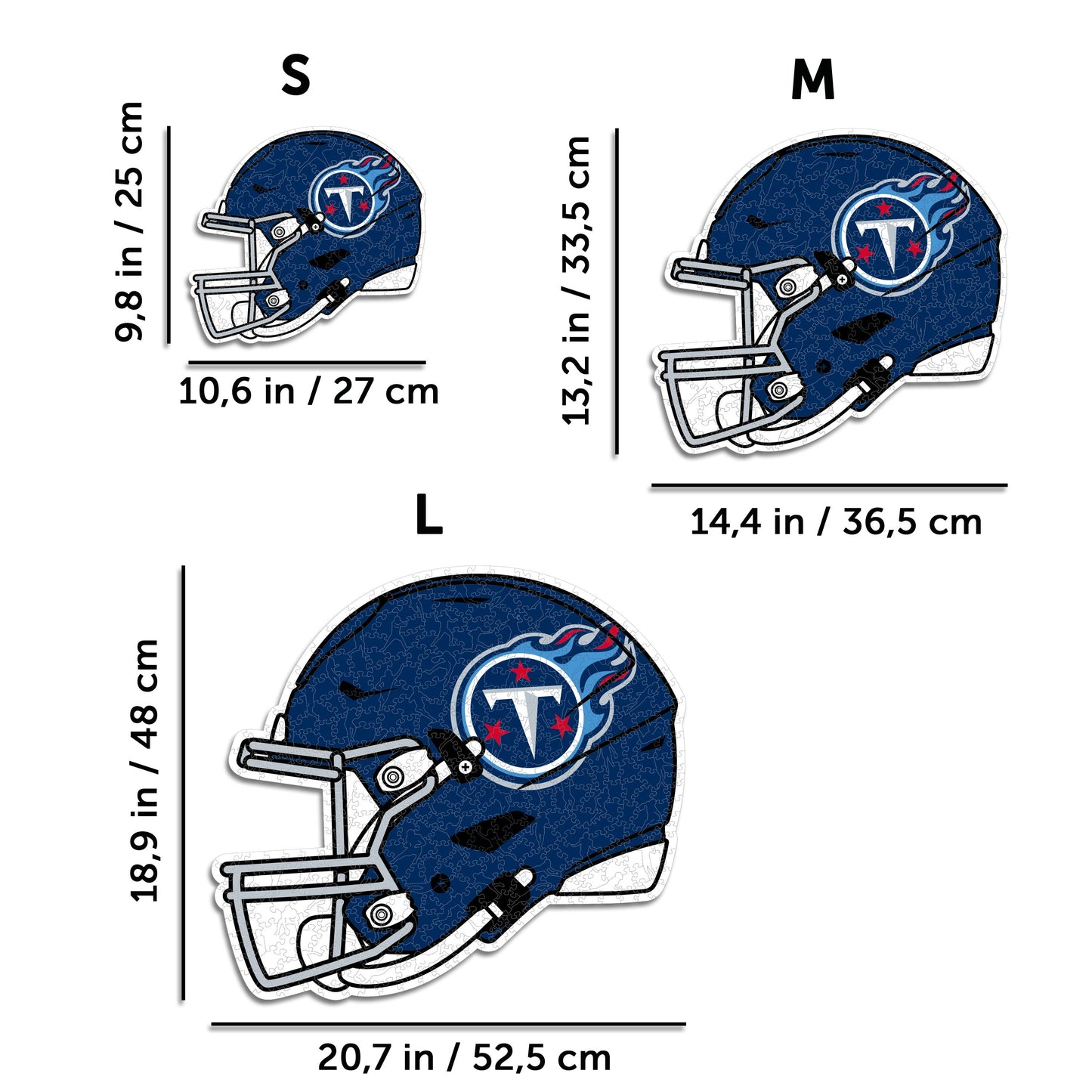 Tennessee Titans™ Helm - Holzpuzzle