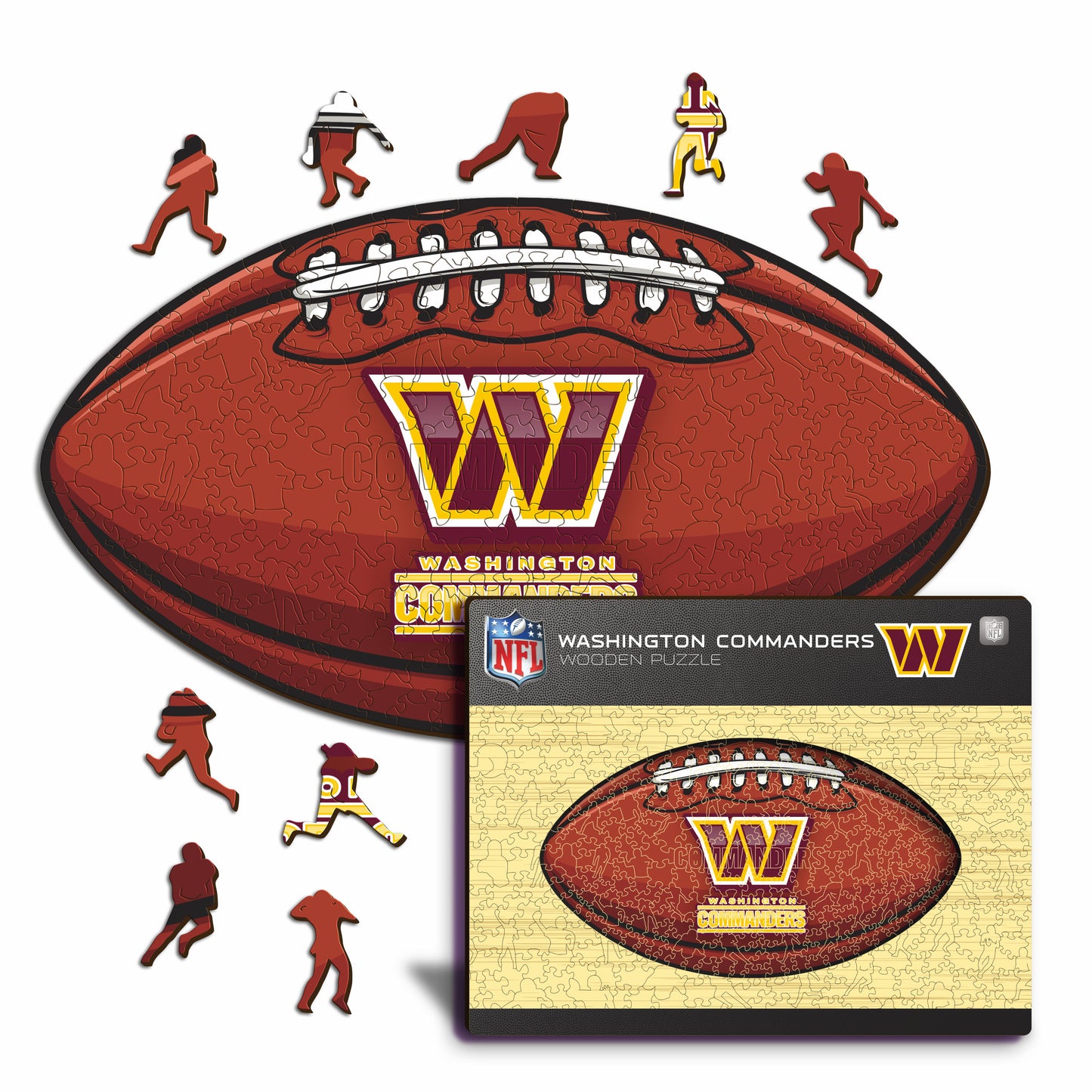 Washington Commanders™ Football - Holzpuzzle