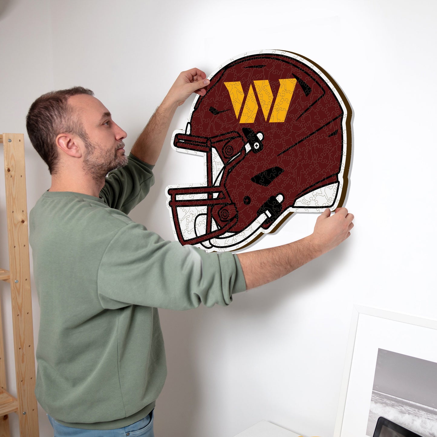 Washington Commanders™ Helm - Holzpuzzle