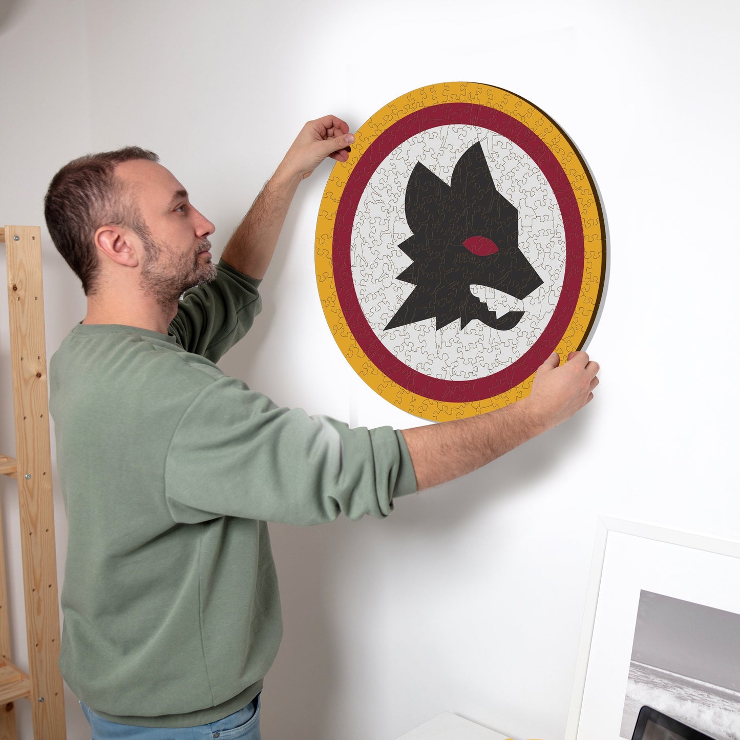 AS Roma® Logo Lupetto - Holzpuzzle